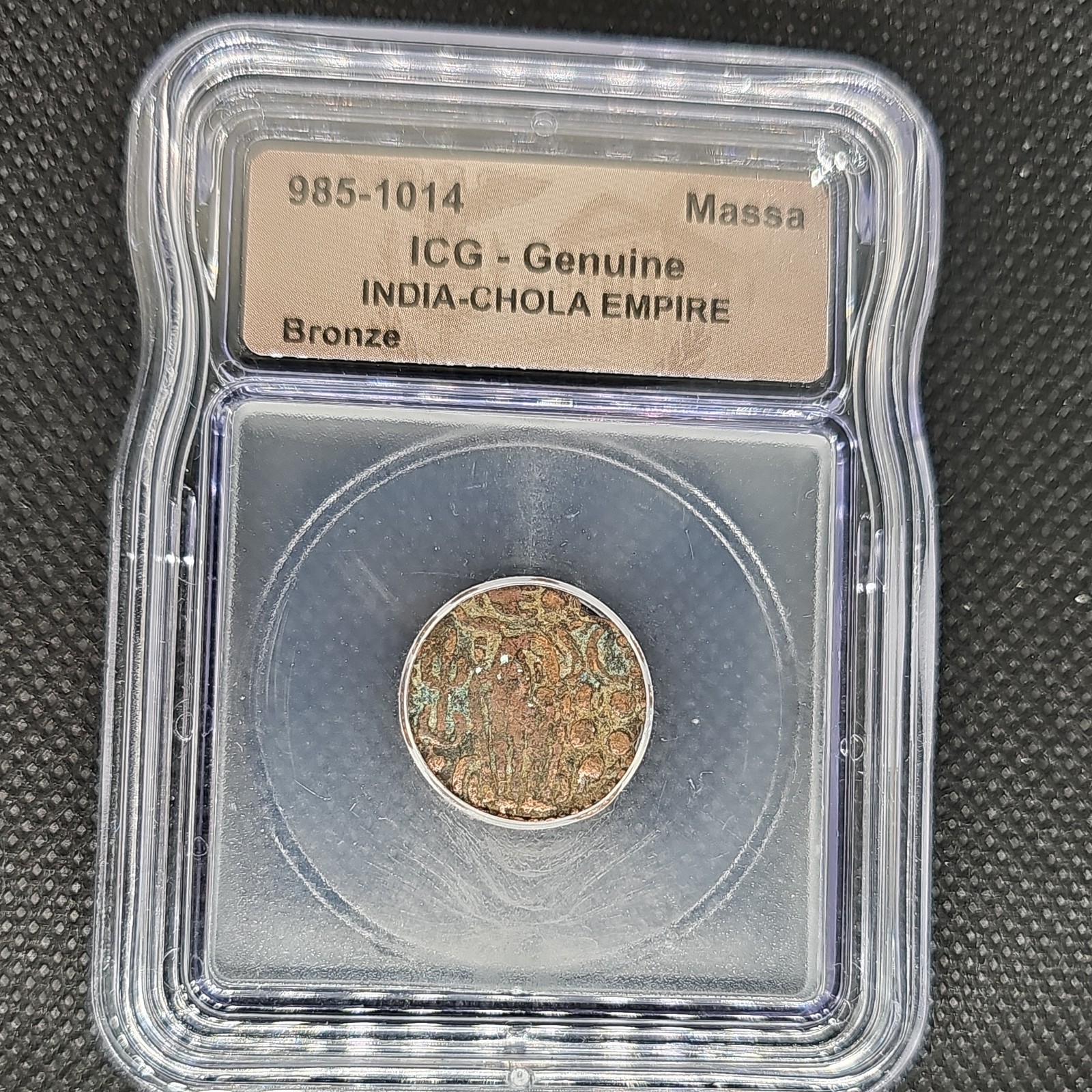 985-1014 INDIA- Chola Empire MASSA ICG GENUINE