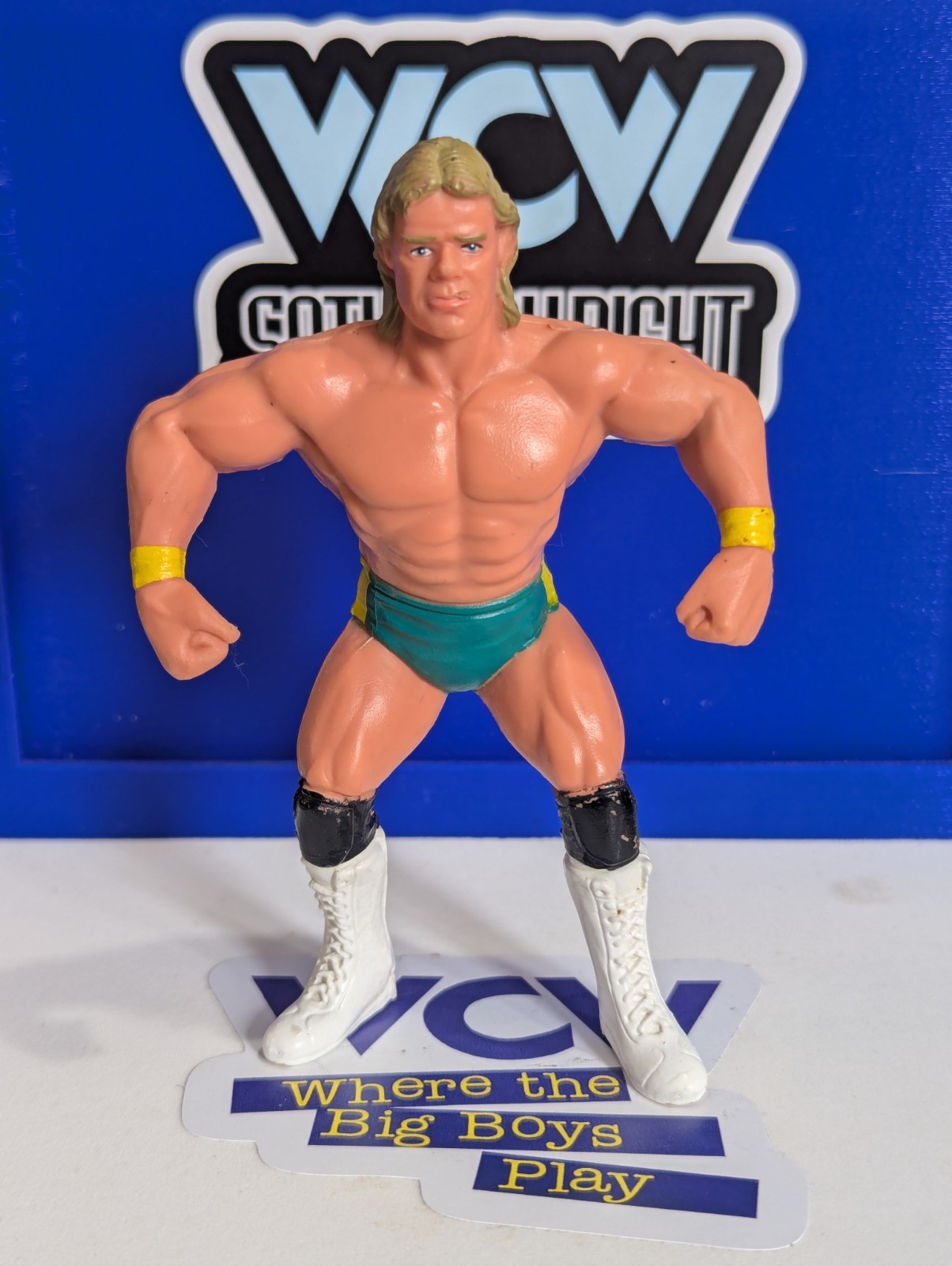 Vintage WCW Galoob - WWF Mattel LJN Hasbro - Lex Lugar UK Exclusive Vintage WCW Galoob - WWF Mattel LJN Hasbro - Lex Lugar UK Exclusive