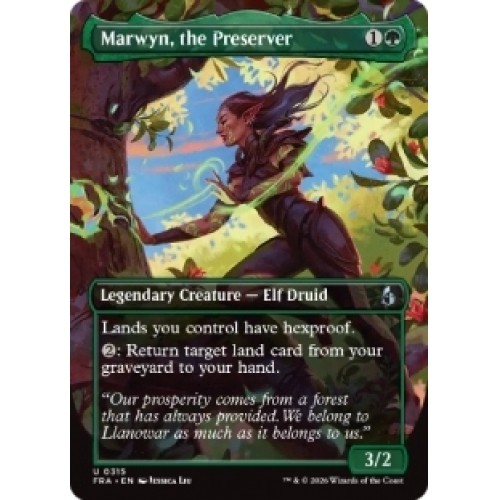 PRESALE MARWYN, THE PRESERVER (BORDERLESS) X4 Reality Fracture FRA Magic MTG