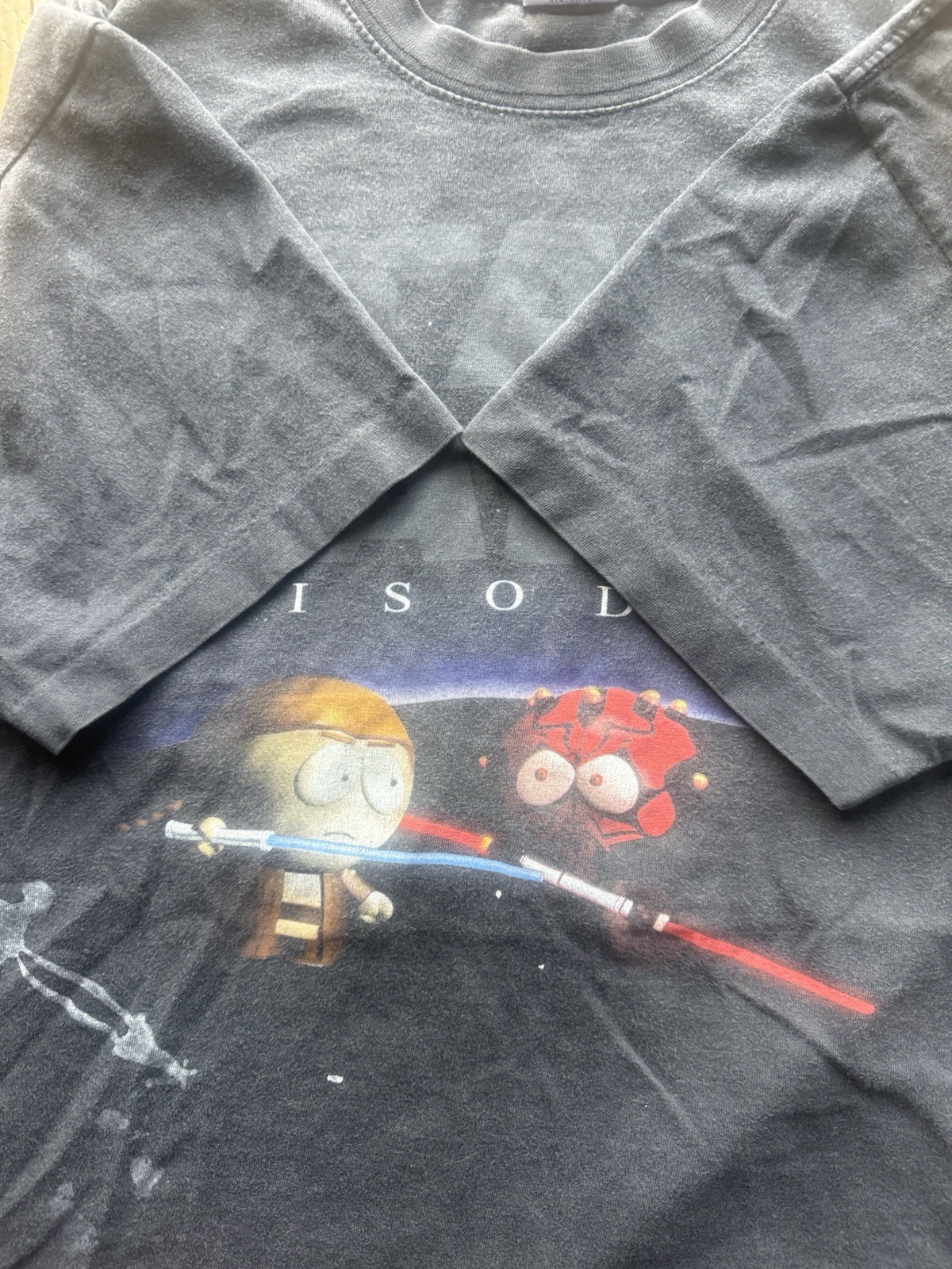 Vintage 1990s Single Stitch Star Wars South Park Parody Shirt Size Medium 21x23￼