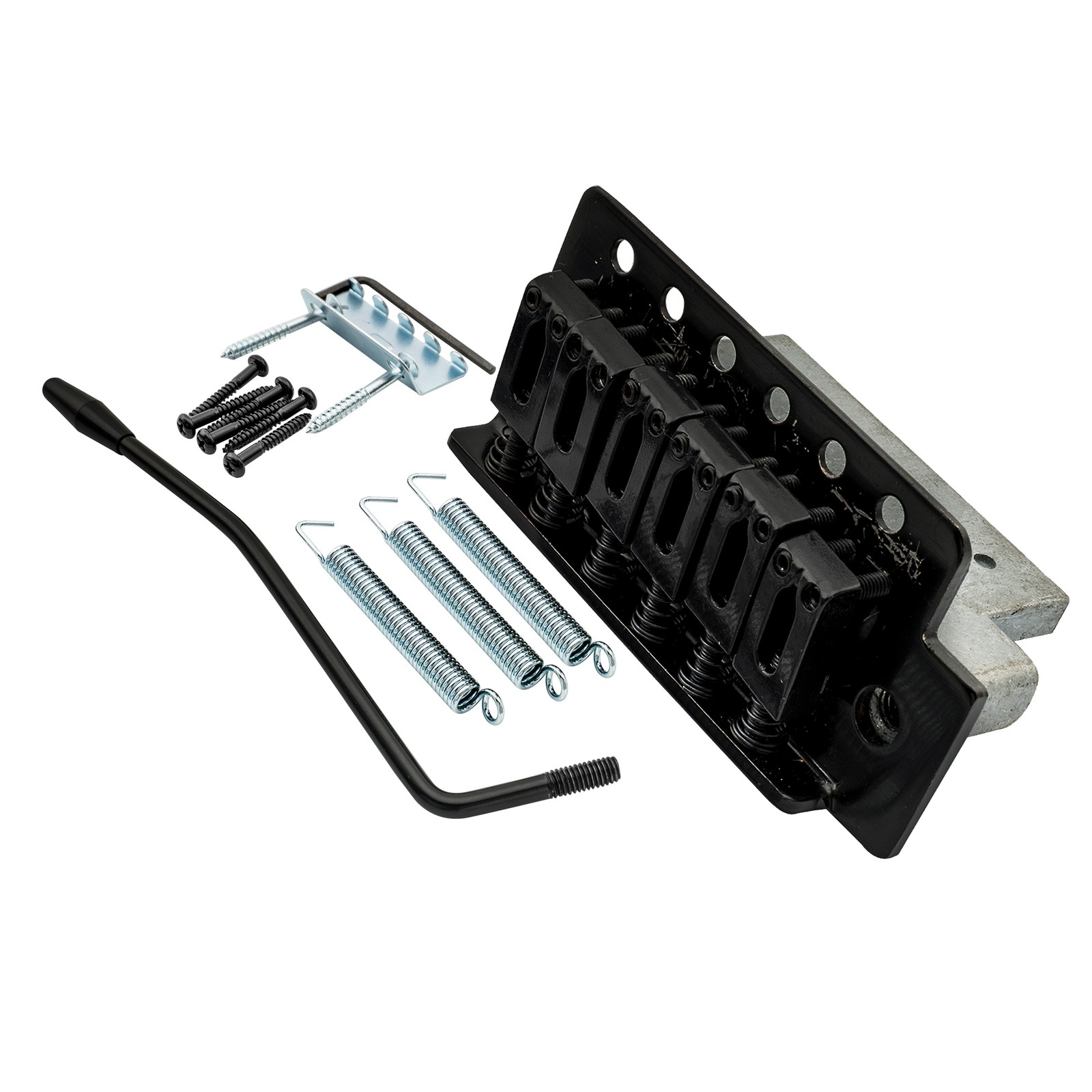 Musiclily Black 52.5mm 2-1/16 inch Tremolo Bridge For Strat ST Electric Guitar