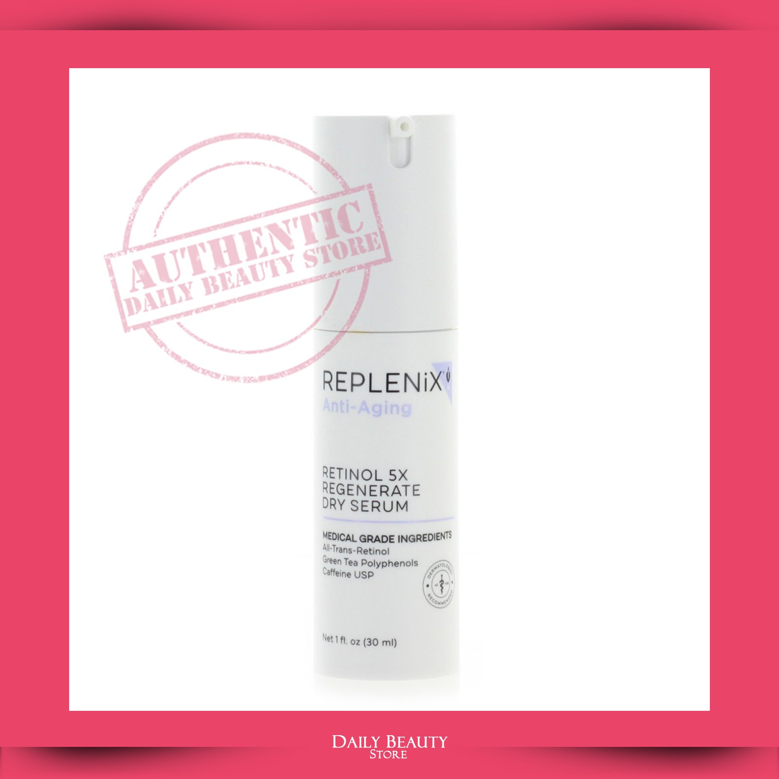 Replenix Anti Aging Retinol 5X Regenerate Dry Serum 30ml 1oz NEW FAST SHIP