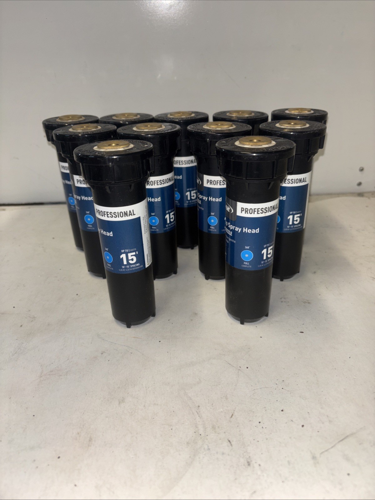 11-4 in Orbit Professional Pop Up Spray Head Brass Nozzle 15’.Full Circle.A70311