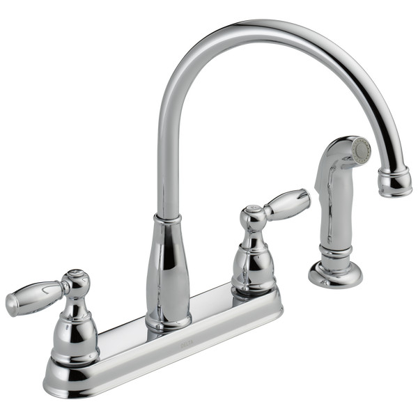 Delta Foundations Kitchen Faucet w/ Chrome-Certified Refurbished
