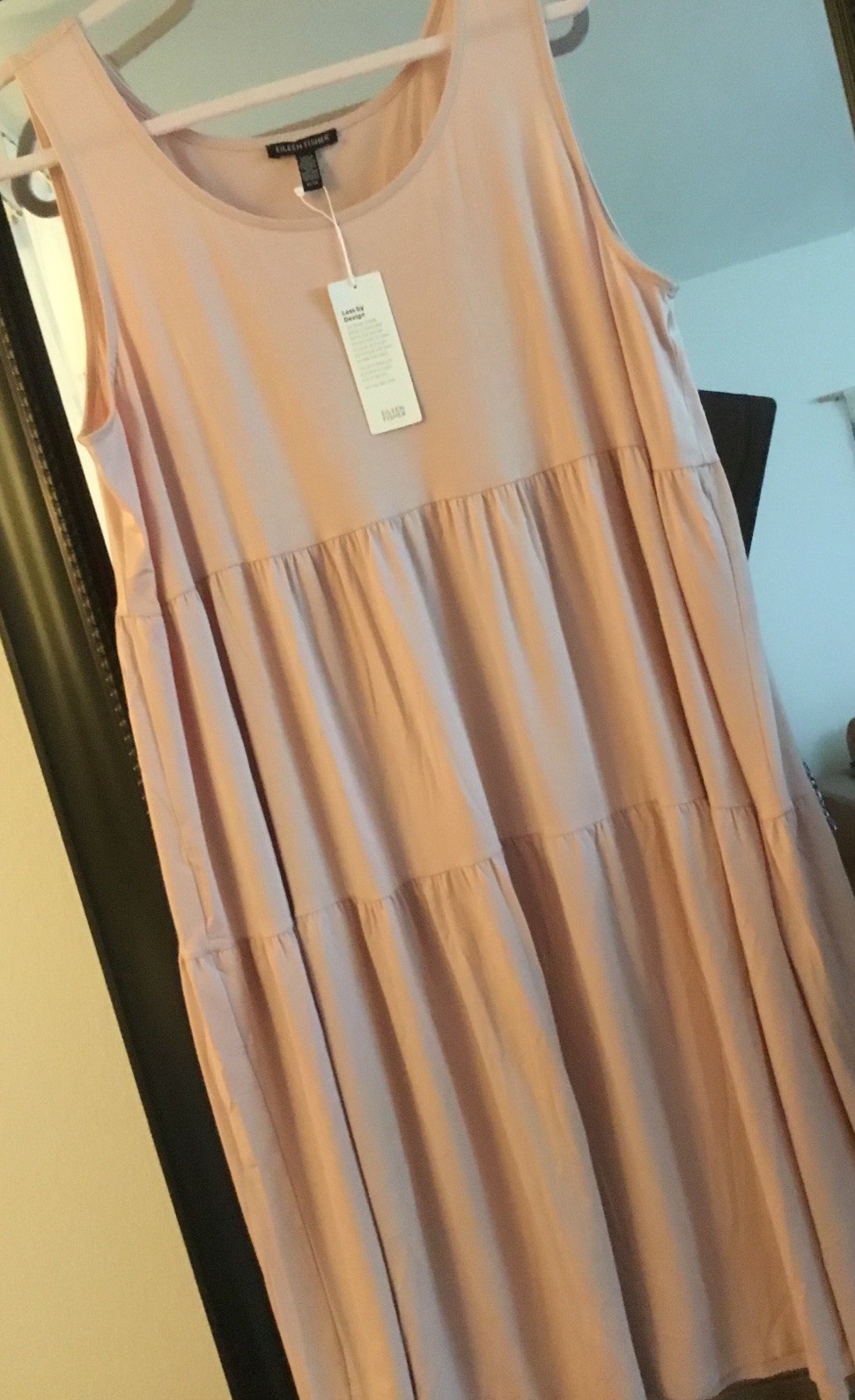 NWT Eileen Fisher sleeveless dress light blush 198.00 NWT Eileen Fisher sleeveless dress light blush 198.00