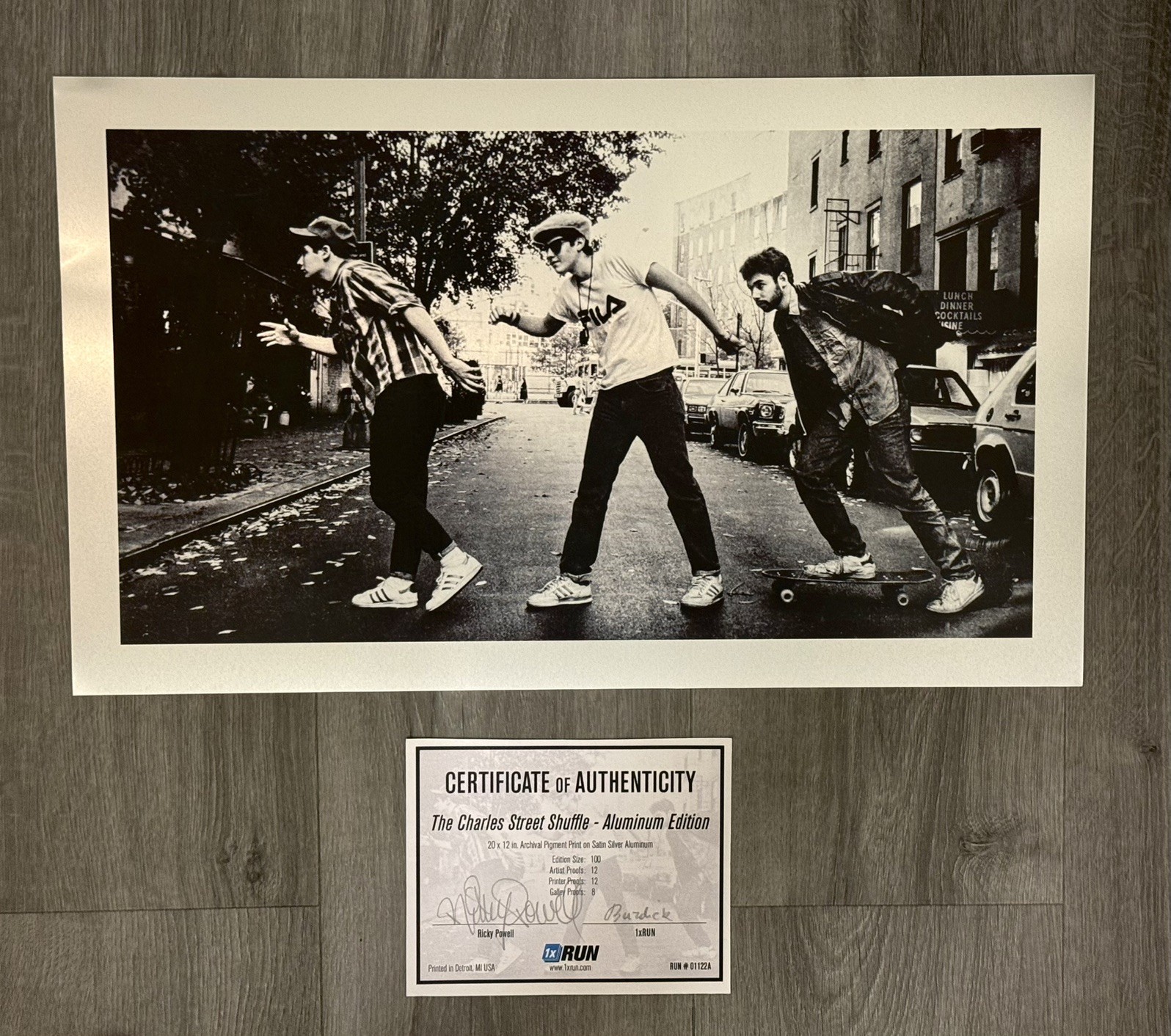 Ricky Powell Charles Street Shuffle Beastie Boys Aluminum Printers Proof RARE  
