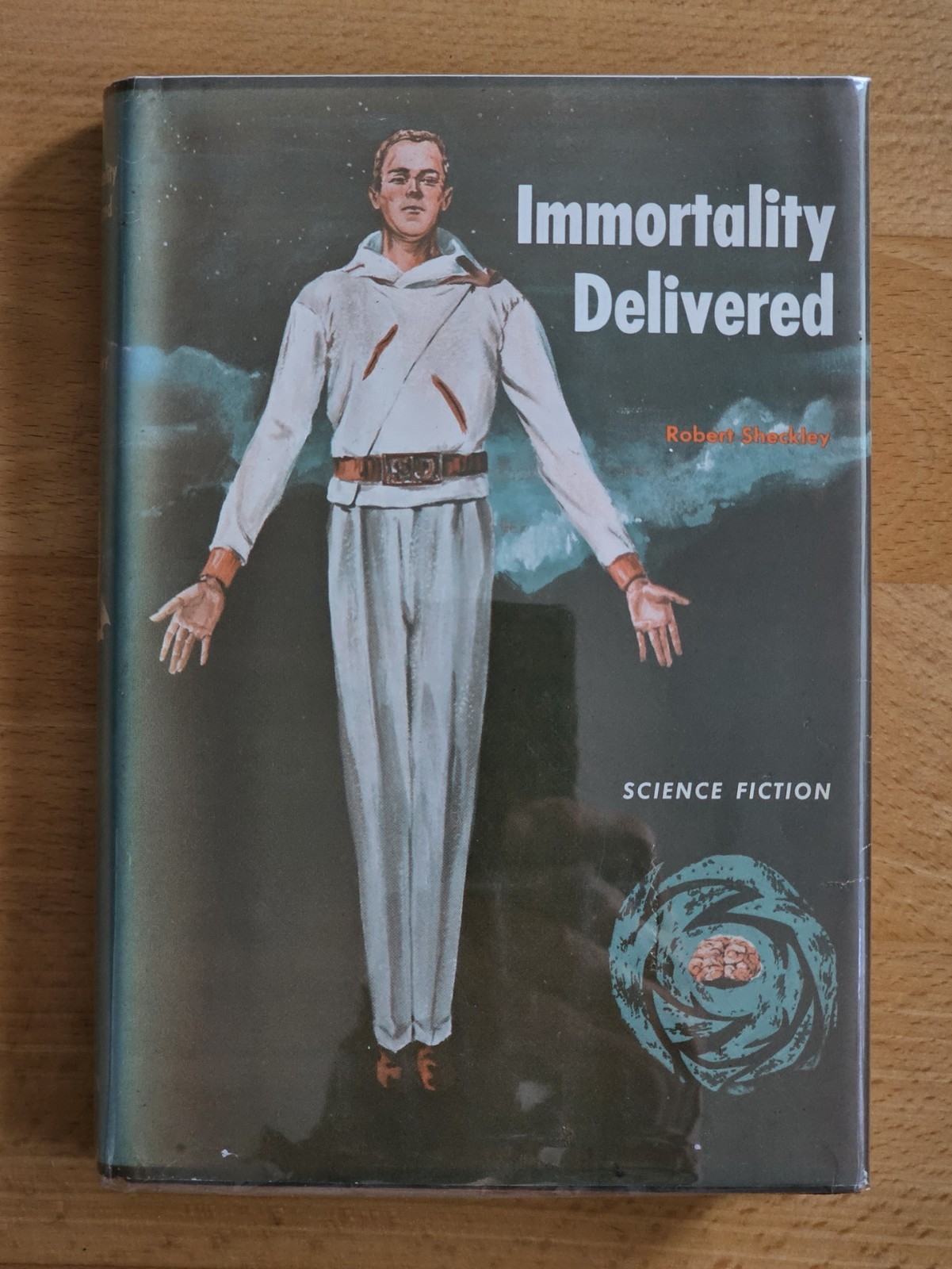 VINTAGE 1958 IMMORTALITY DELIVERED ROBERT SHECKLEY 1ST EDITION HC DJ SCI-FI