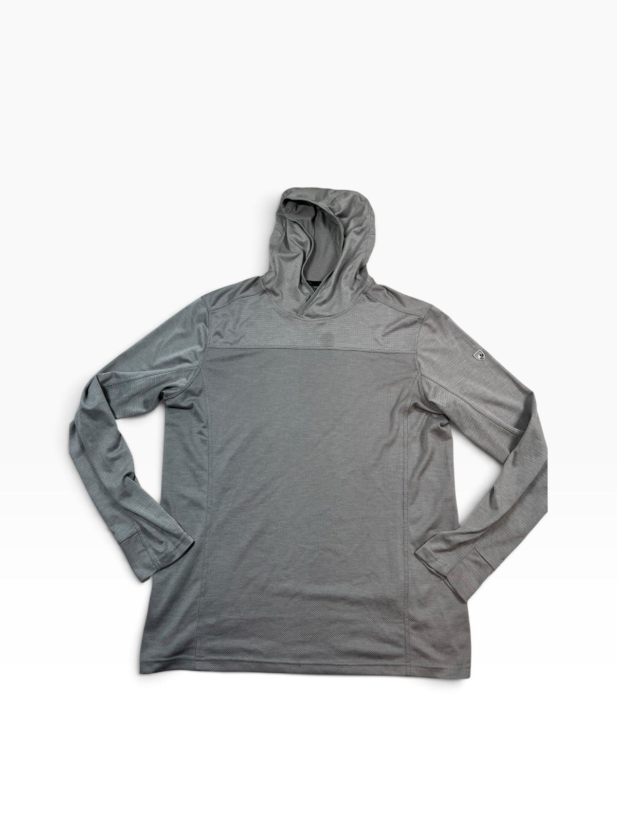 Gray Kuhl Hooded Long Sleeve Outdoor Hiking Shirt Men\'s M Medium