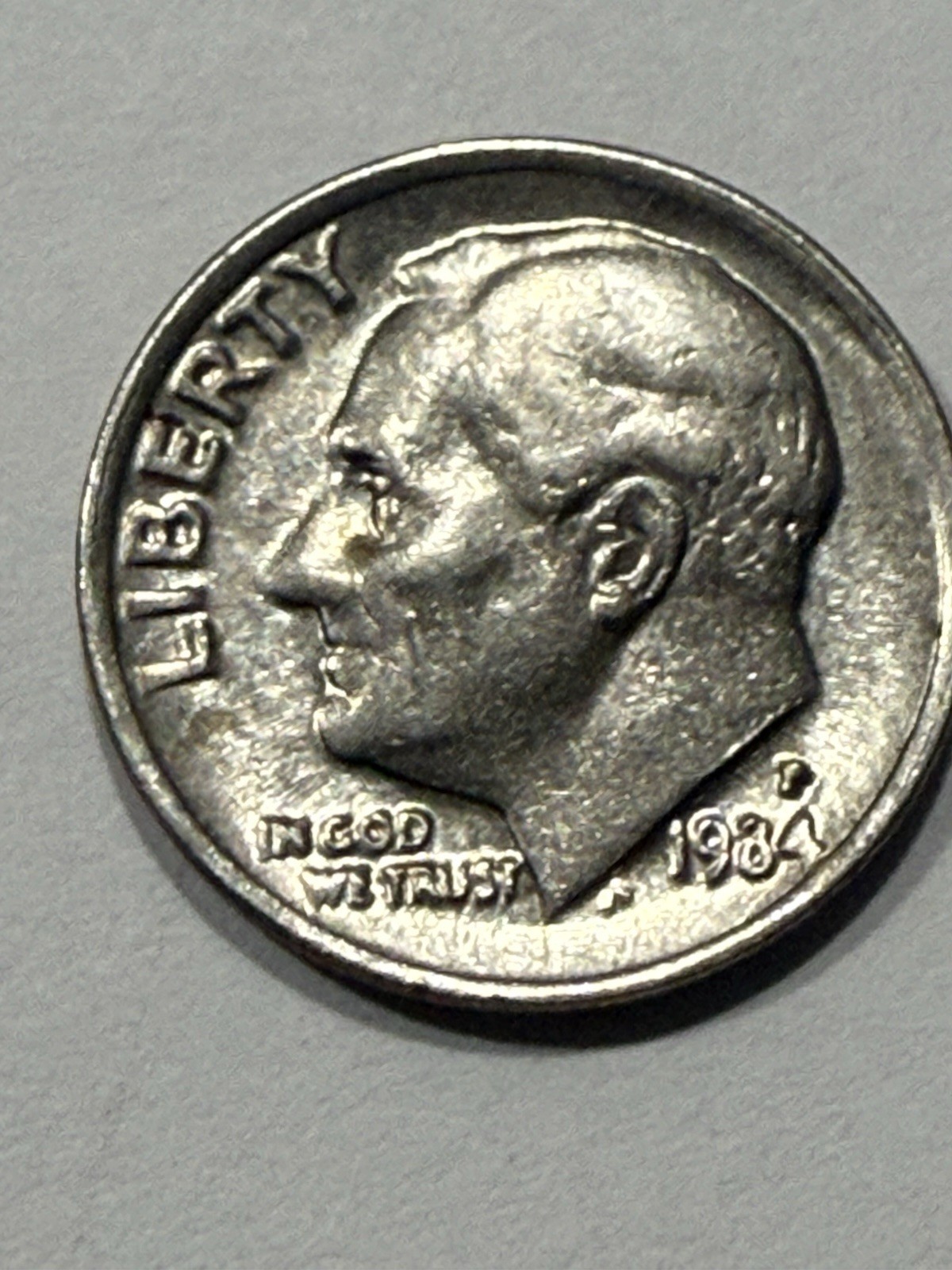 1984 P Roosevelt Dime ,Uncertified with errors . 1984 P Roosevelt Dime ,Uncertified with errors .