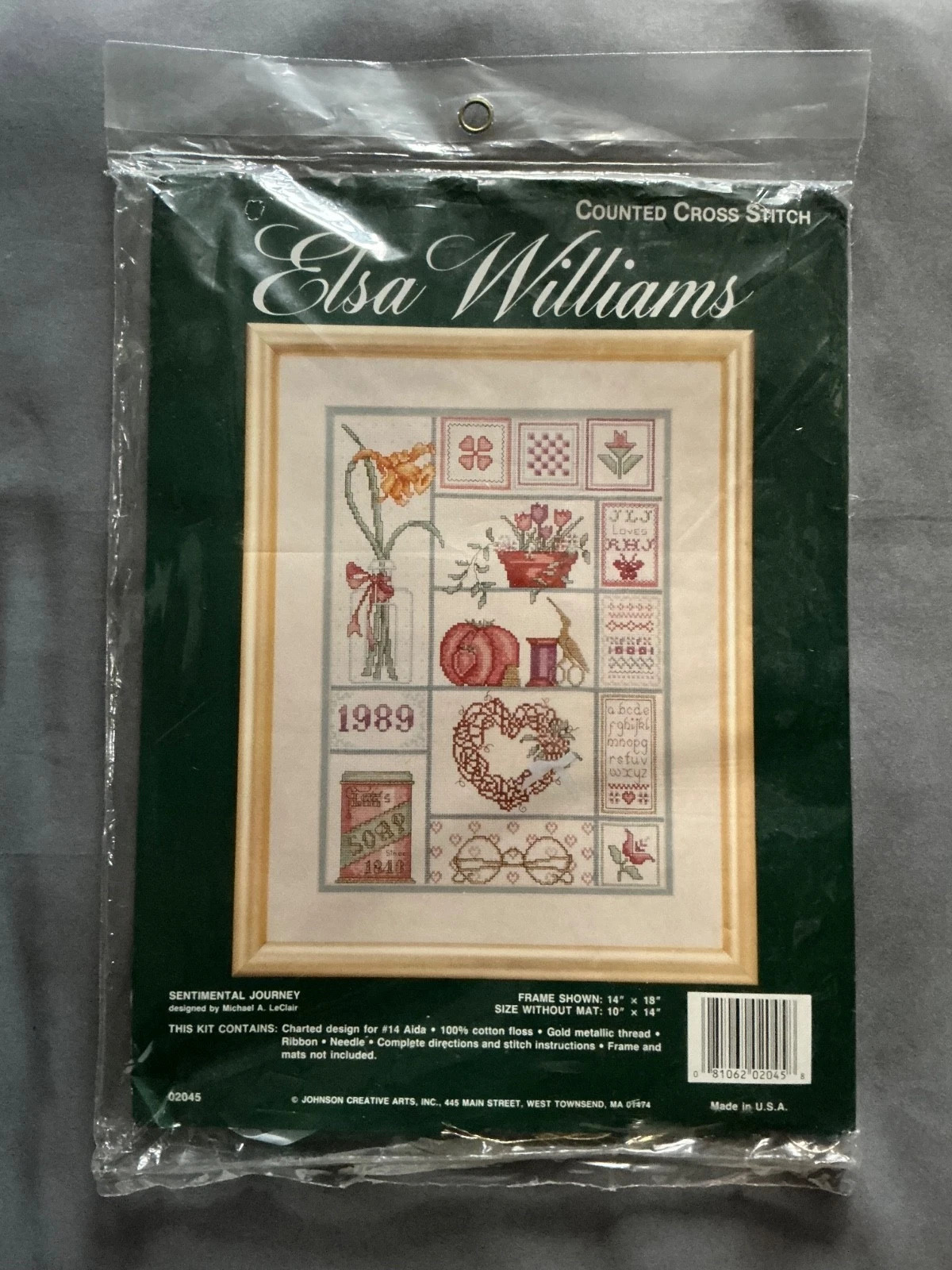 Elsa Williams Sentimental Journey Counted Cross Stitch Kit 02045 NEW Sealed 1989
