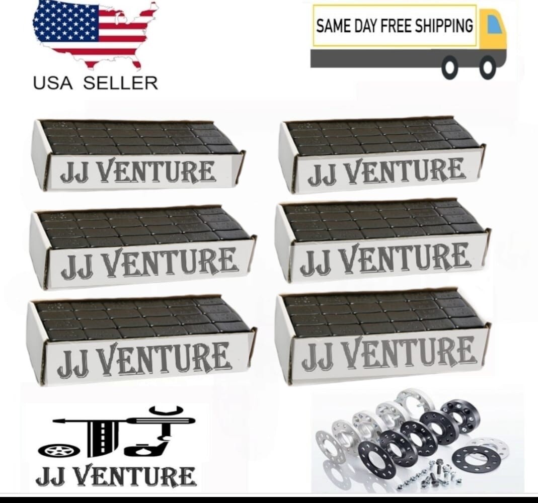 6 BOX 1 OZ BLACk WHEEL WEIGHTS STICK-ON ADHESIVE TAPE 54 LBS LEAD-FREE 864 PCS 6 BOX 1 OZ BLACk WHEEL WEIGHTS STICK-ON ADHESIVE TAPE 54 LBS LEAD-FREE 864 PCS
