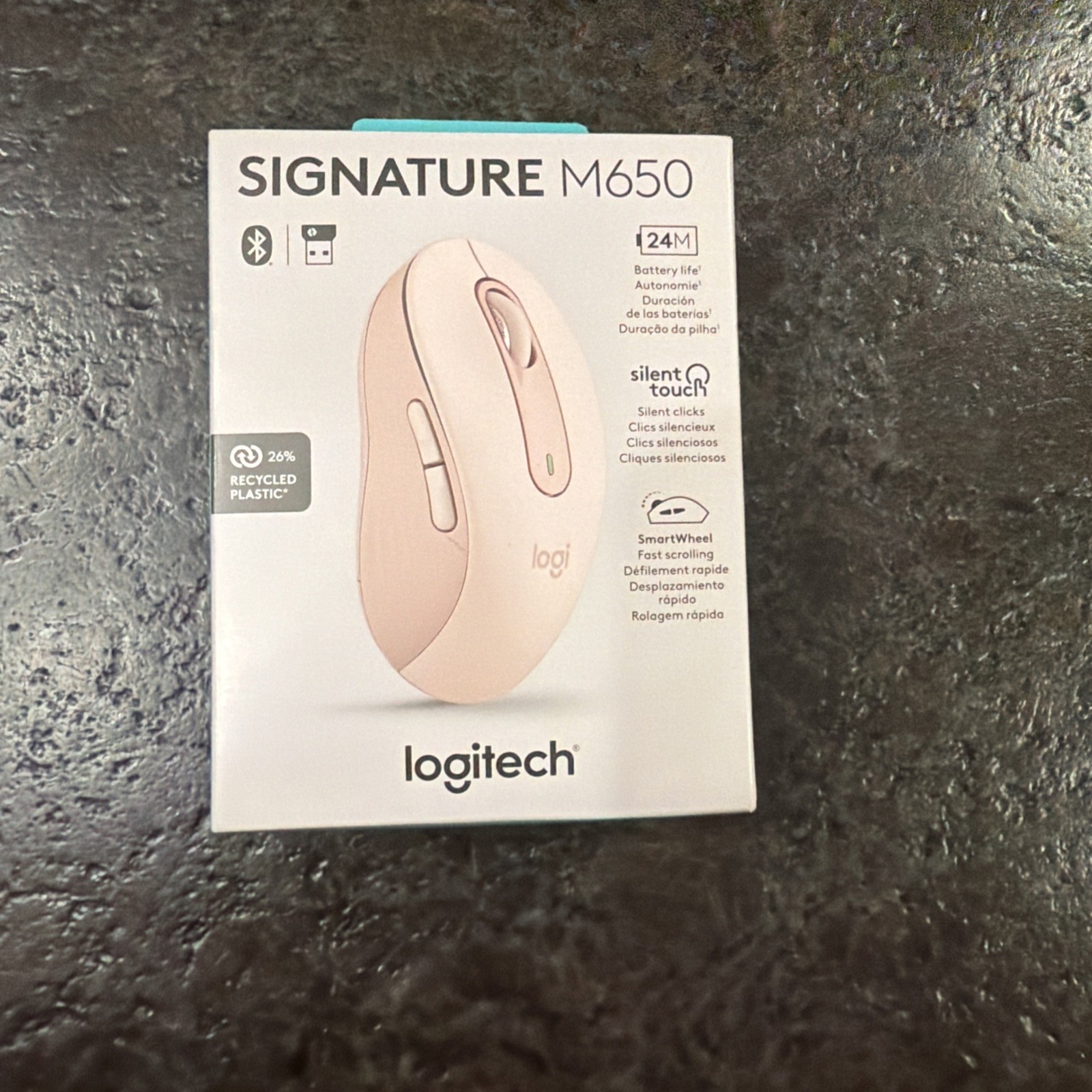 Logitech SIgnature M650 Wireless Mouse - Rose Logitech SIgnature M650 Wireless Mouse - Rose