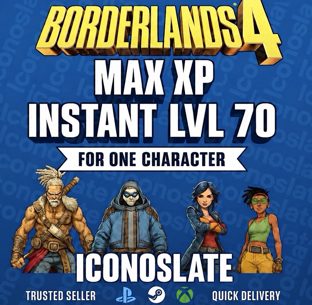 Borderlands 4 • INSTANT Level 70 • MAX LVL • BL4 • PS5 XBOX PC STEAM