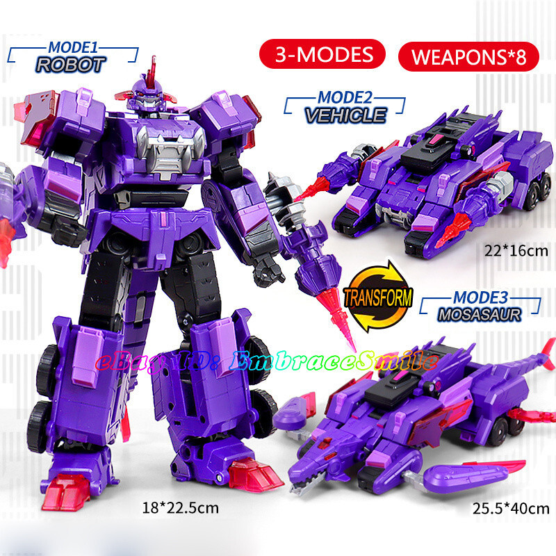 Quantum Heroes Dinoster Guardians Mosa Storm 3 Modes Transform Robot Figure Toy