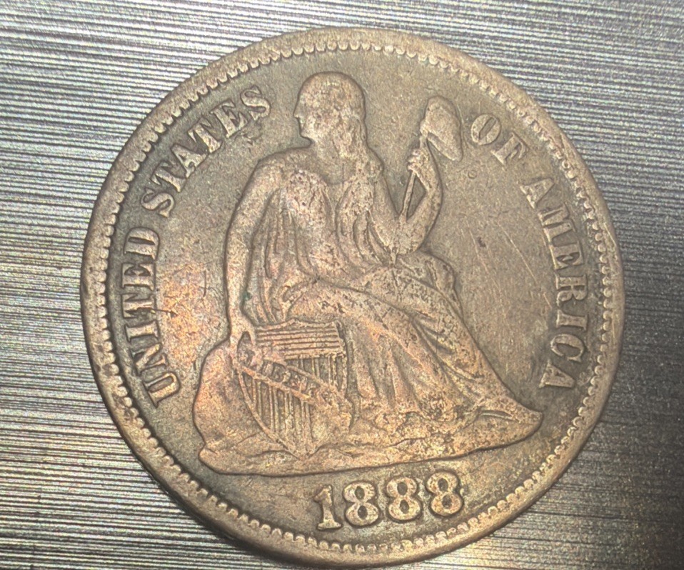 1888-P Seated Liberty Dime Circulated
