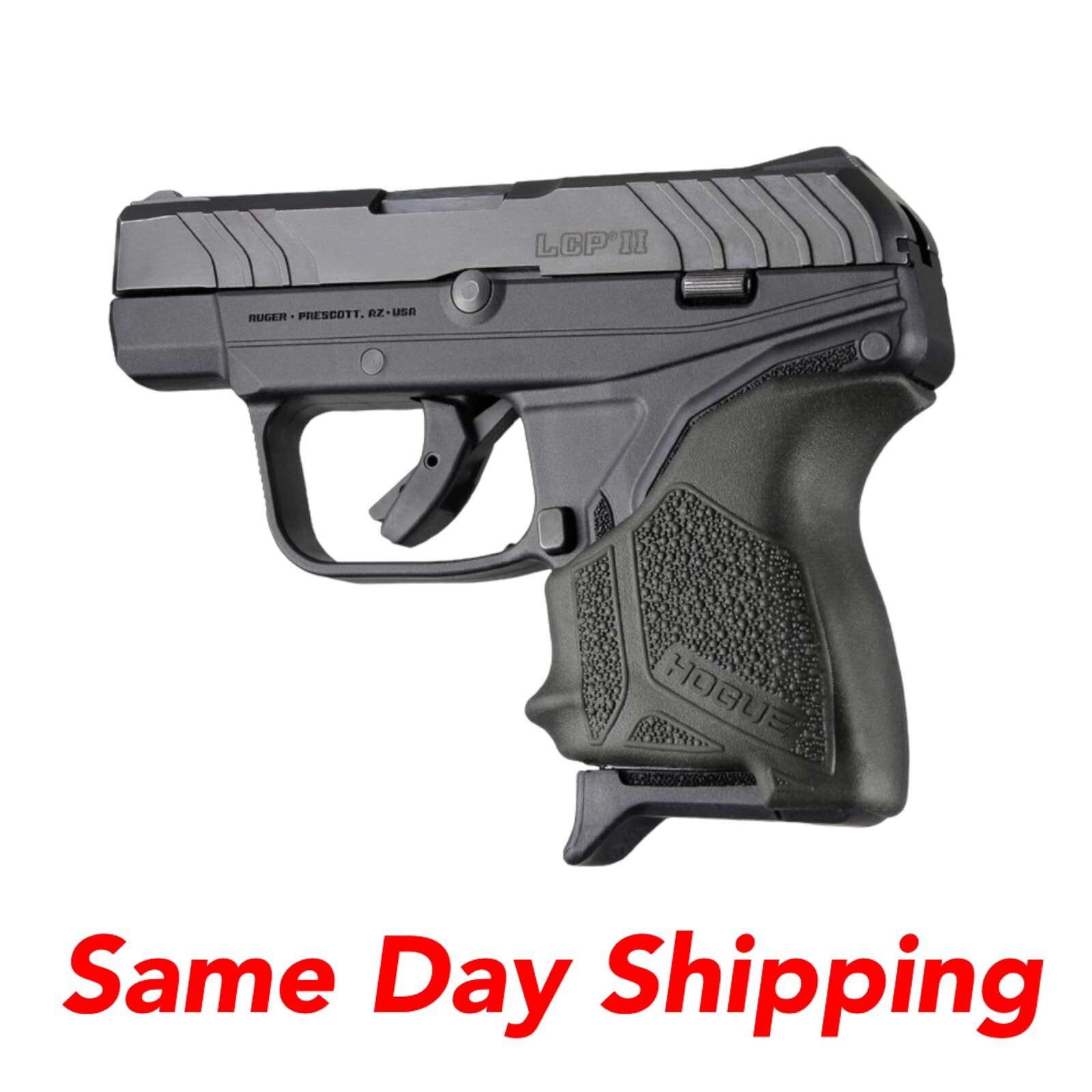 Hogue Handall Hybrid fits Ruger LCP II Grip Sleeve - Black - 18120