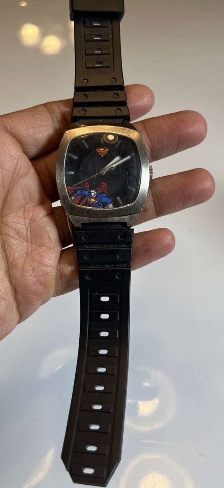 Vintage Warner Bros Studio Store Superman Watch Fossil  DC Comics