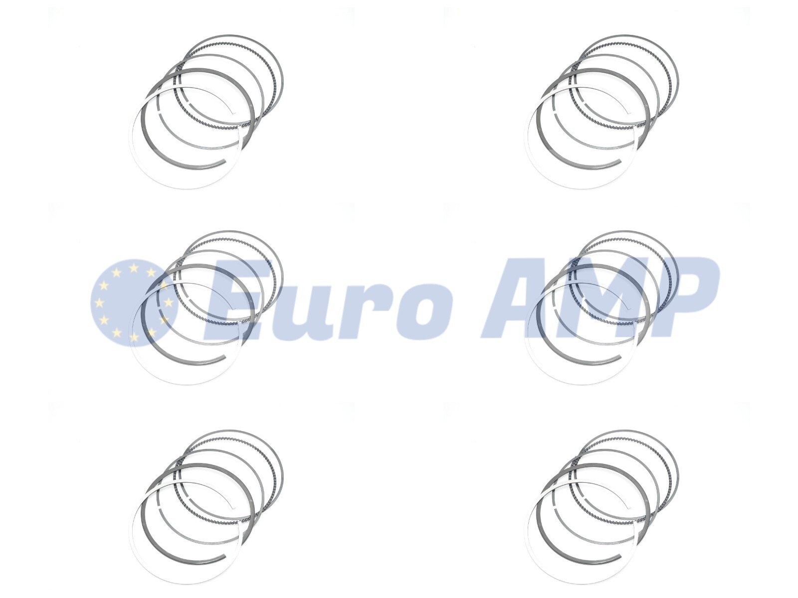 Engine Piston Rings Set (6 PCS) Audi S4 S5 SQ5 A6 A7 Q7 Q8 3.0T EA839 STD Size