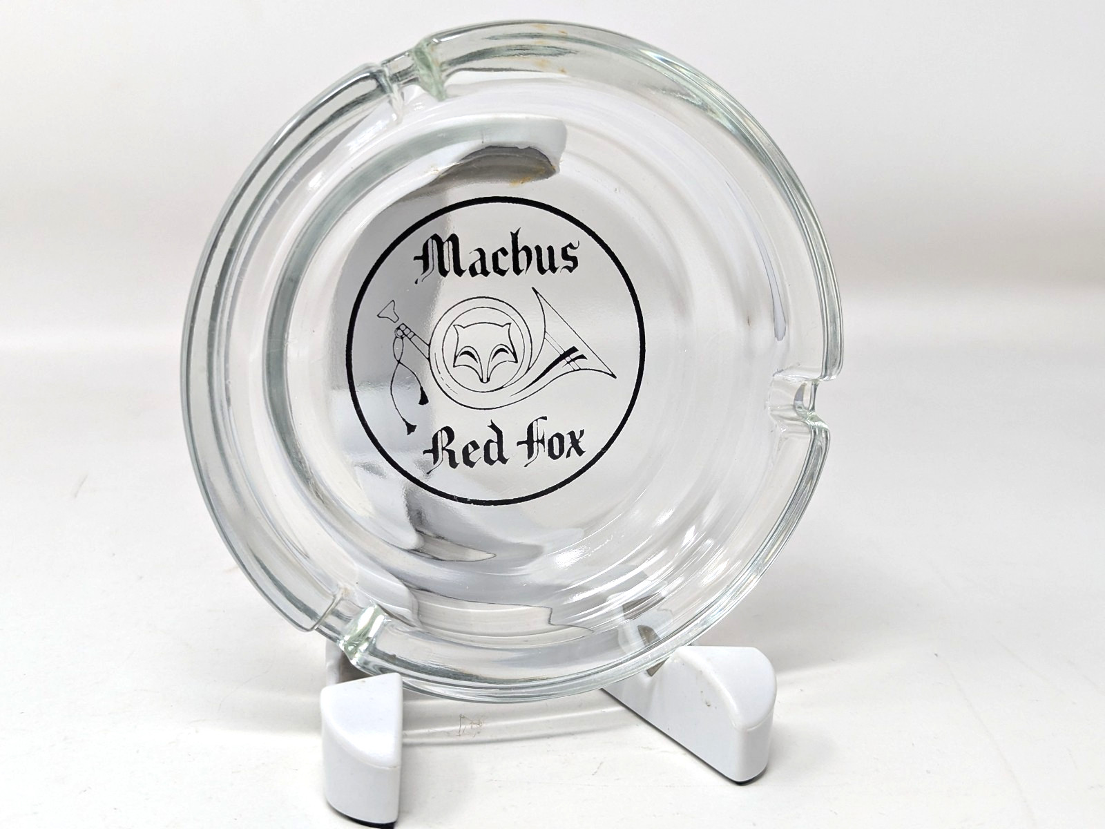 Machus Red Fox Restaurant Ashtray Glass Bloomfield Hills MI Jimmy Hoffa Mob