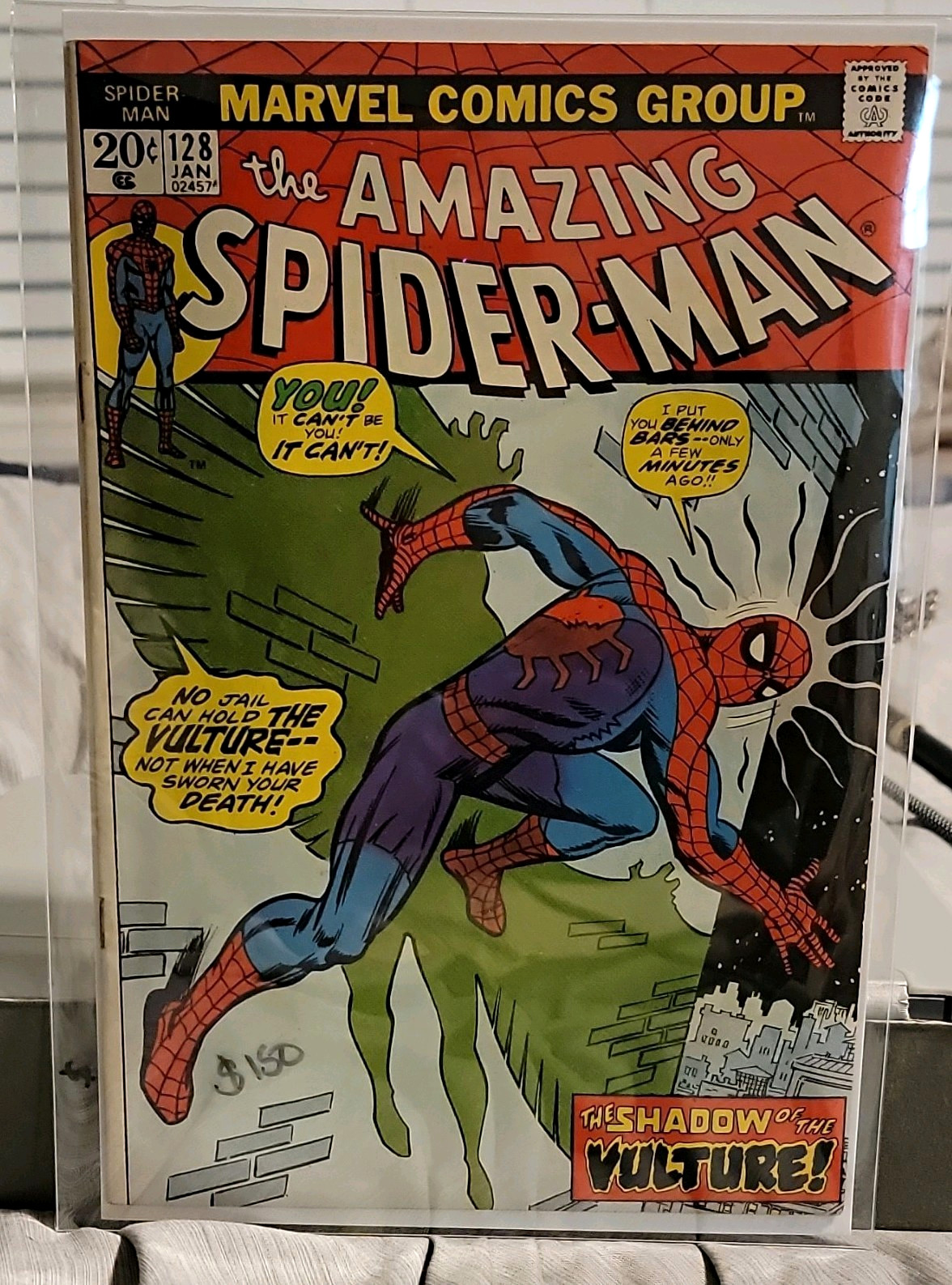 Marvel The Amazing Spider-Man #128 (1974) The Shadow of the Vulture Vulture