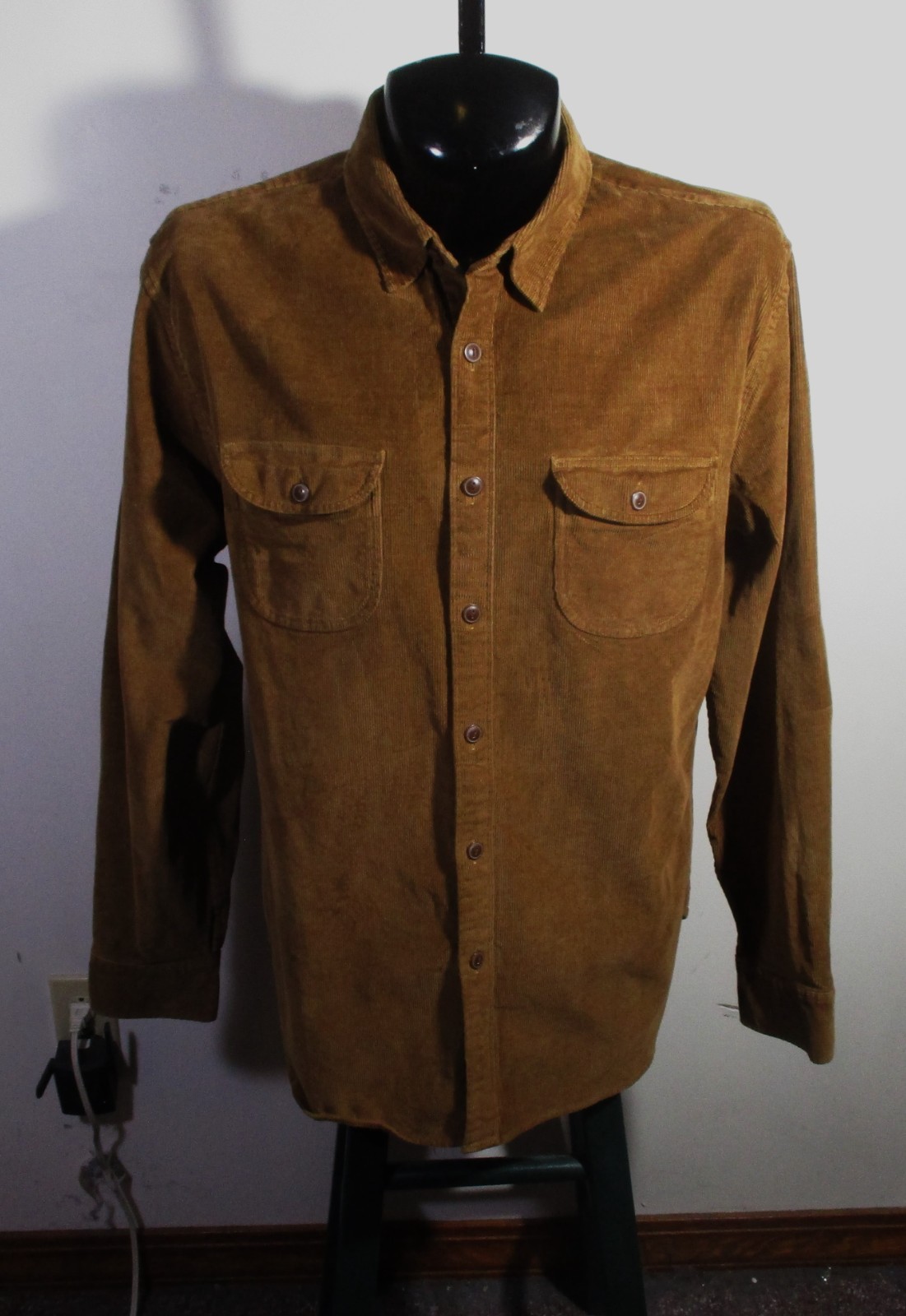 J. CREW Brown Heavy Corduroy Long Sleeve Shirt Men\'s Size XL NWOT