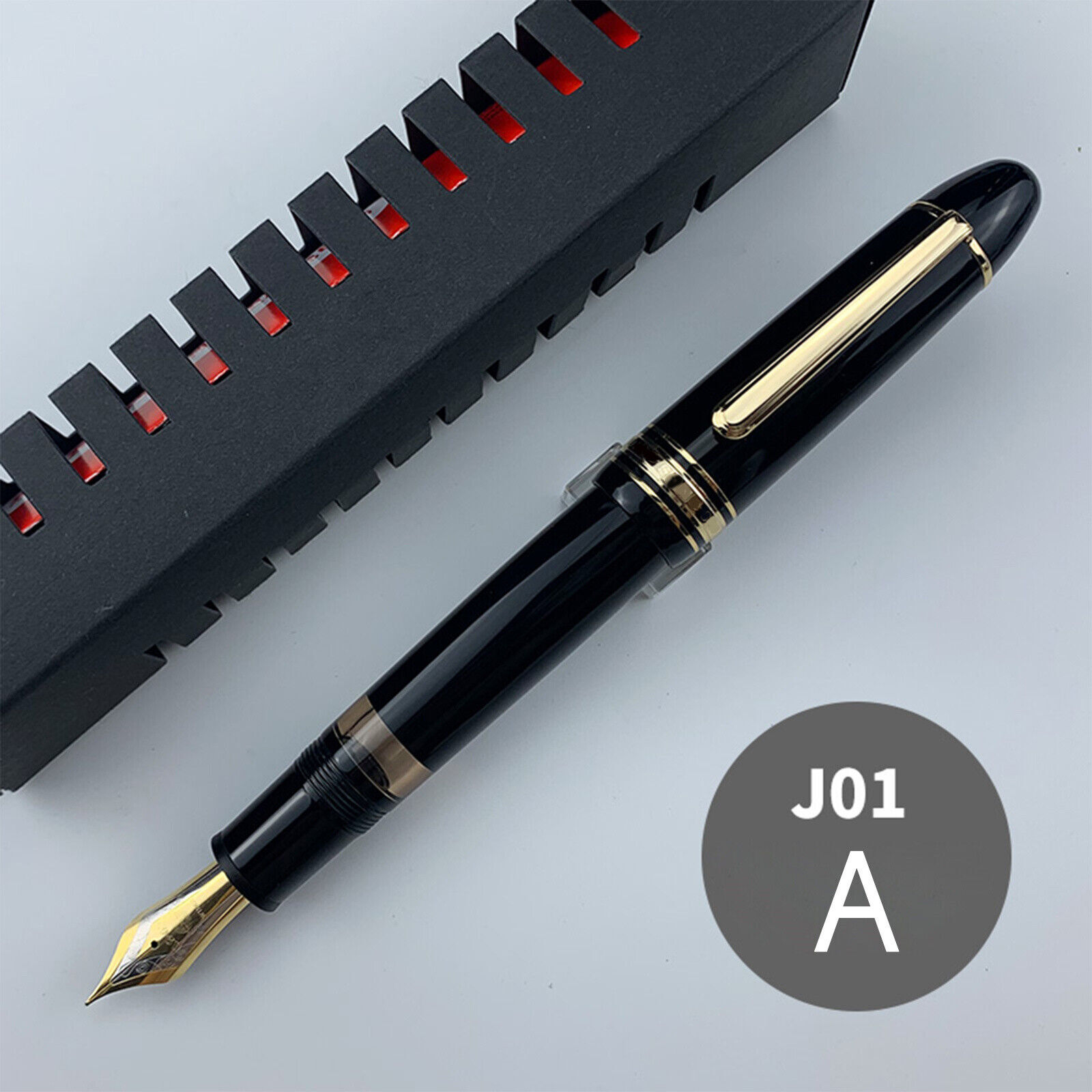 Wingsung 630 Fountain Pen Resin Writing Pen Piston Gold Clip 0.5-0.7mm Gift 2024