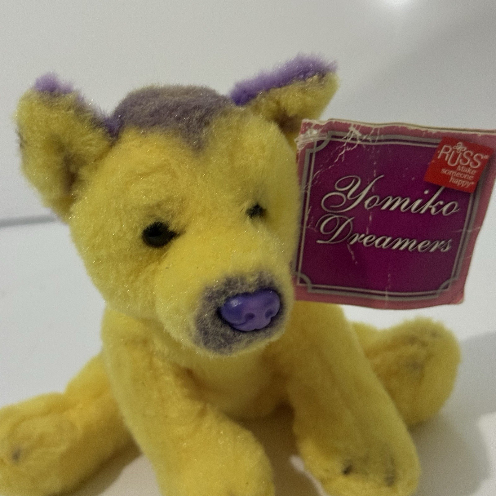 Russ Yomiko Dreamers Yellow & Purple German Shepherd Puppy Dog Plush Toy 5\