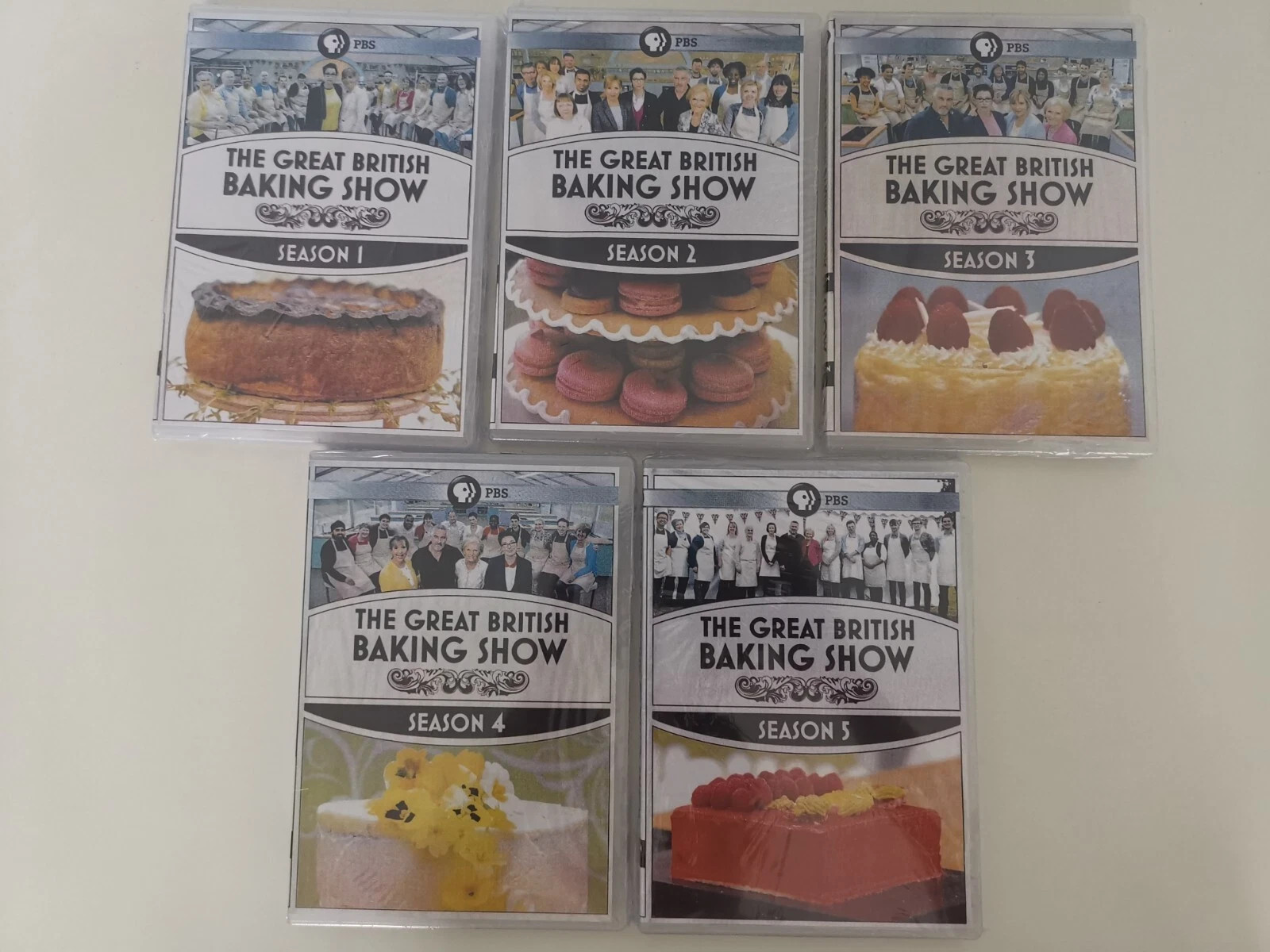 New THE GREAT BRITISH BAKING SHOW Season 1-5 DVD RARE PBS 1 2 3 4 5 Sealed OOP New THE GREAT BRITISH BAKING SHOW Season 1-5 DVD RARE PBS 1 2 3 4 5 Sealed OOP
