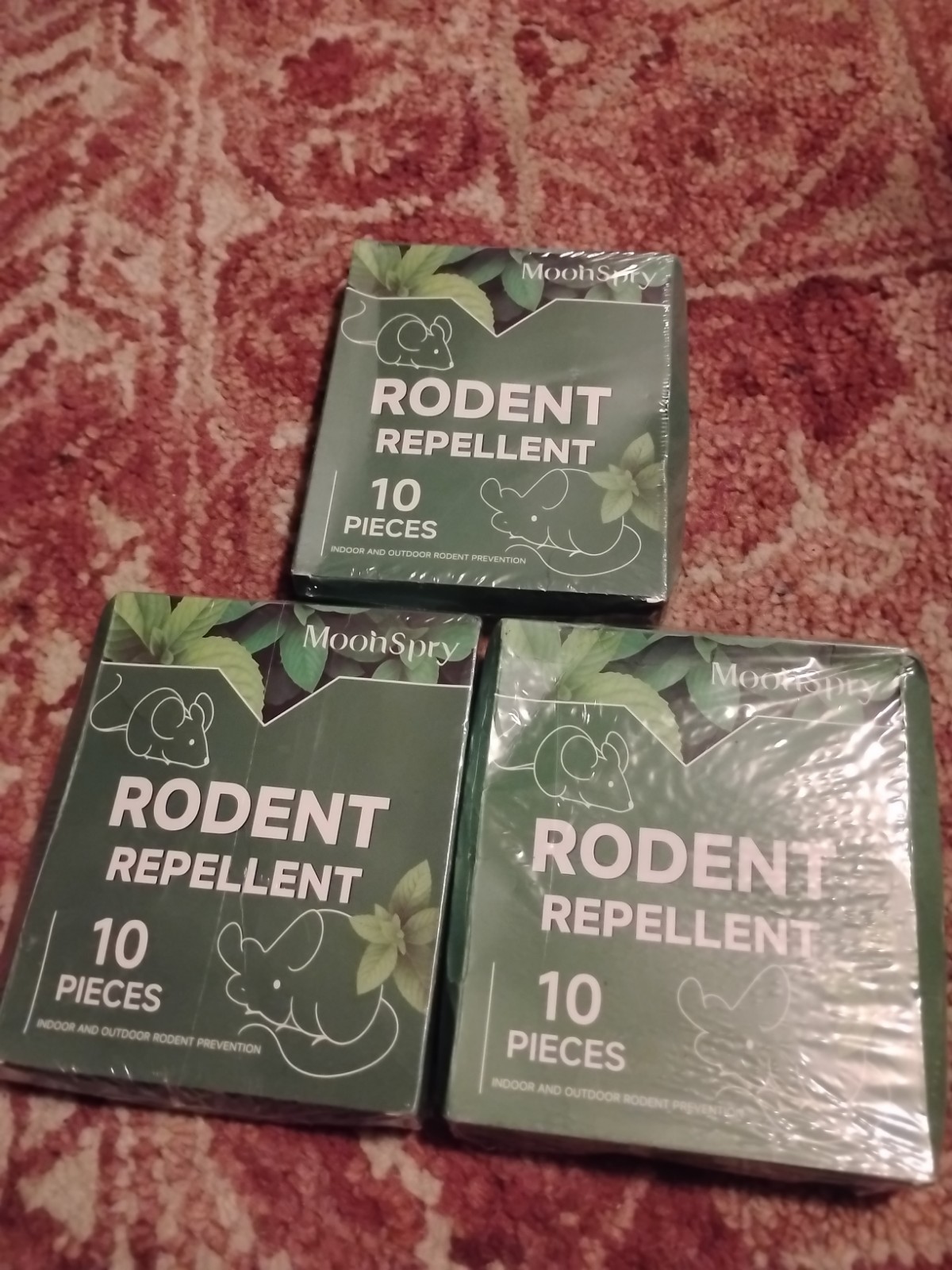 3 Packs Moonspry 30 Piece Rodent Repellent Works Very Good