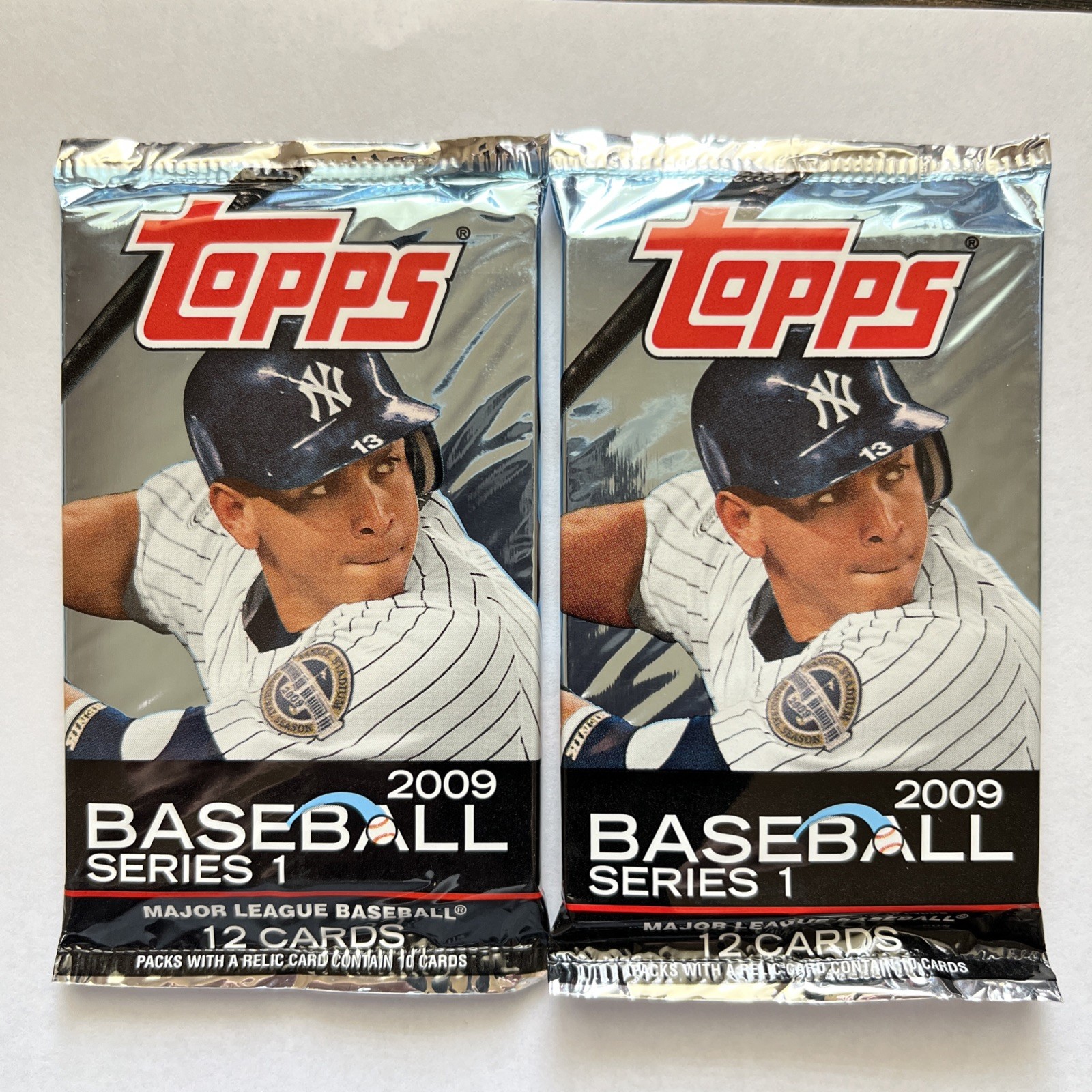 2009 Topps Series 1 Baseball  Two Factory Sealed packs Not Easy To Find