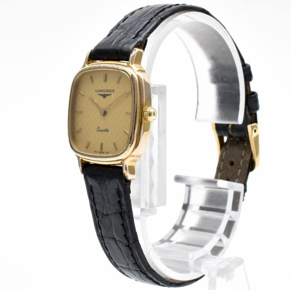 Vintage [EXC+5] Longines Grande Classique 153 7115 Gold 22mm Ladies Watch JAPAN