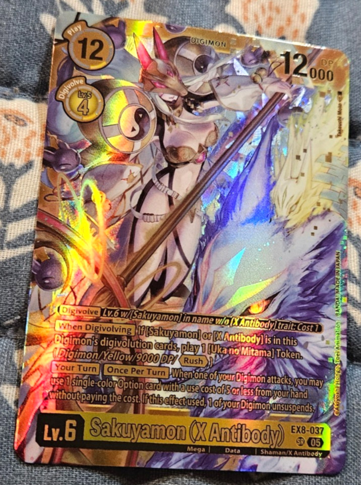 Sakuyamon (X Antibody) - (Alternate Art) Super Rare Deck 22: Amethyst - Digimon Sakuyamon (X Antibody) - (Alternate Art) Super Rare Deck 22: Amethyst - Digimon
