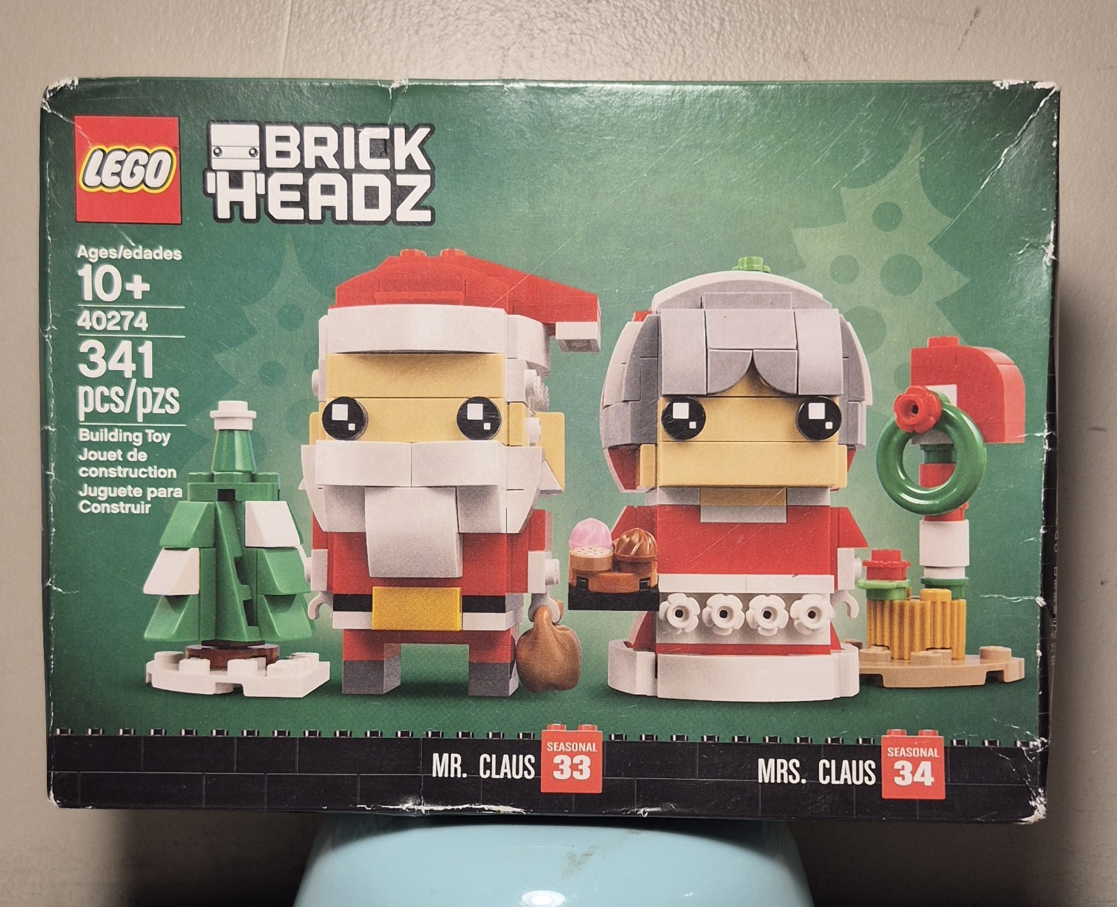 LEGO BRICKHEADZ: Mr. & Mrs. Claus 40274 New Sealed 