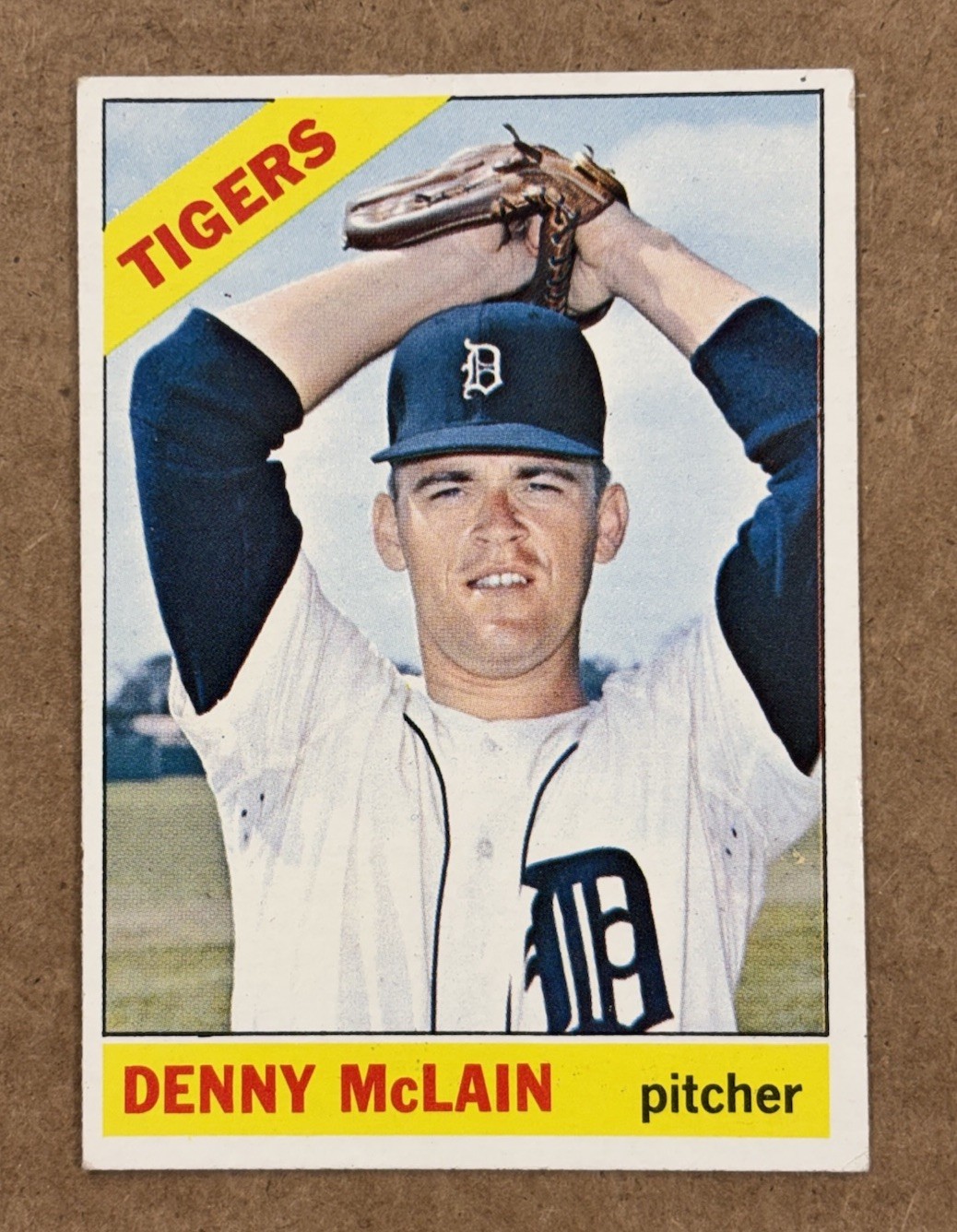 Denny McLain 1966 Topps Baseball #540 High Number SP - Detroit Tigers Denny McLain 1966 Topps Baseball #540 High Number SP - Detroit Tigers