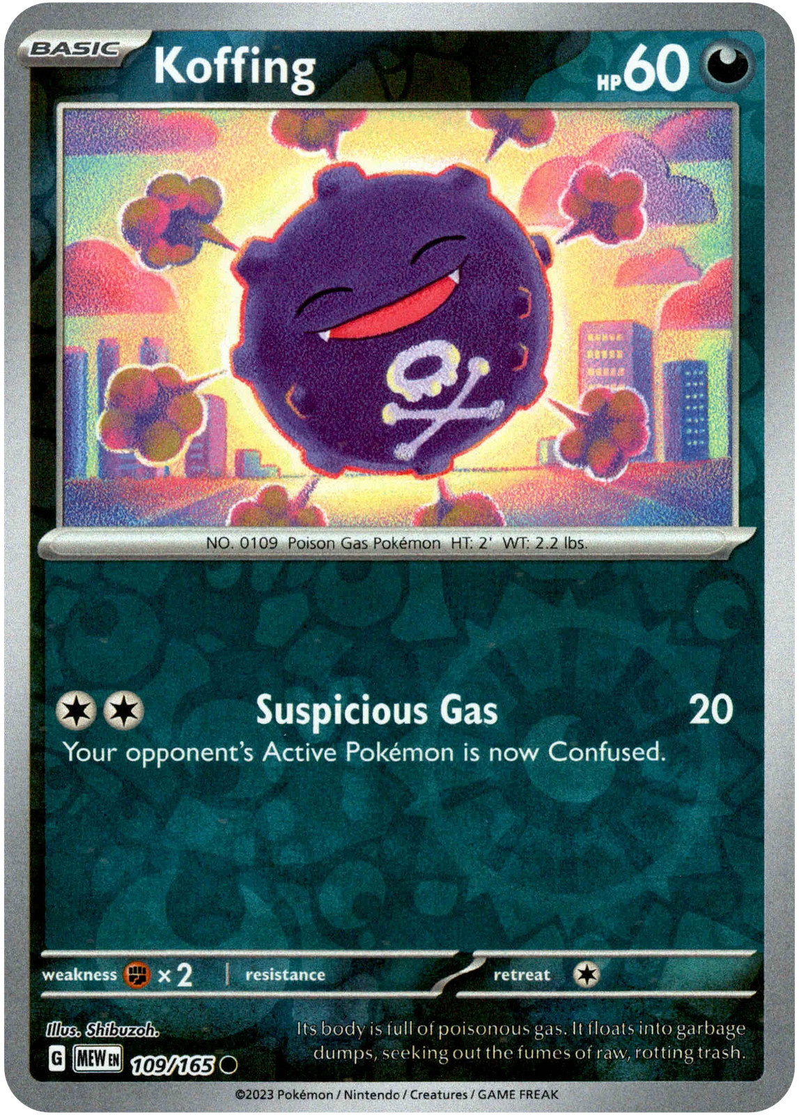 Koffing - 109/165 - Scarlet & Violet 151 - Reverse Holo