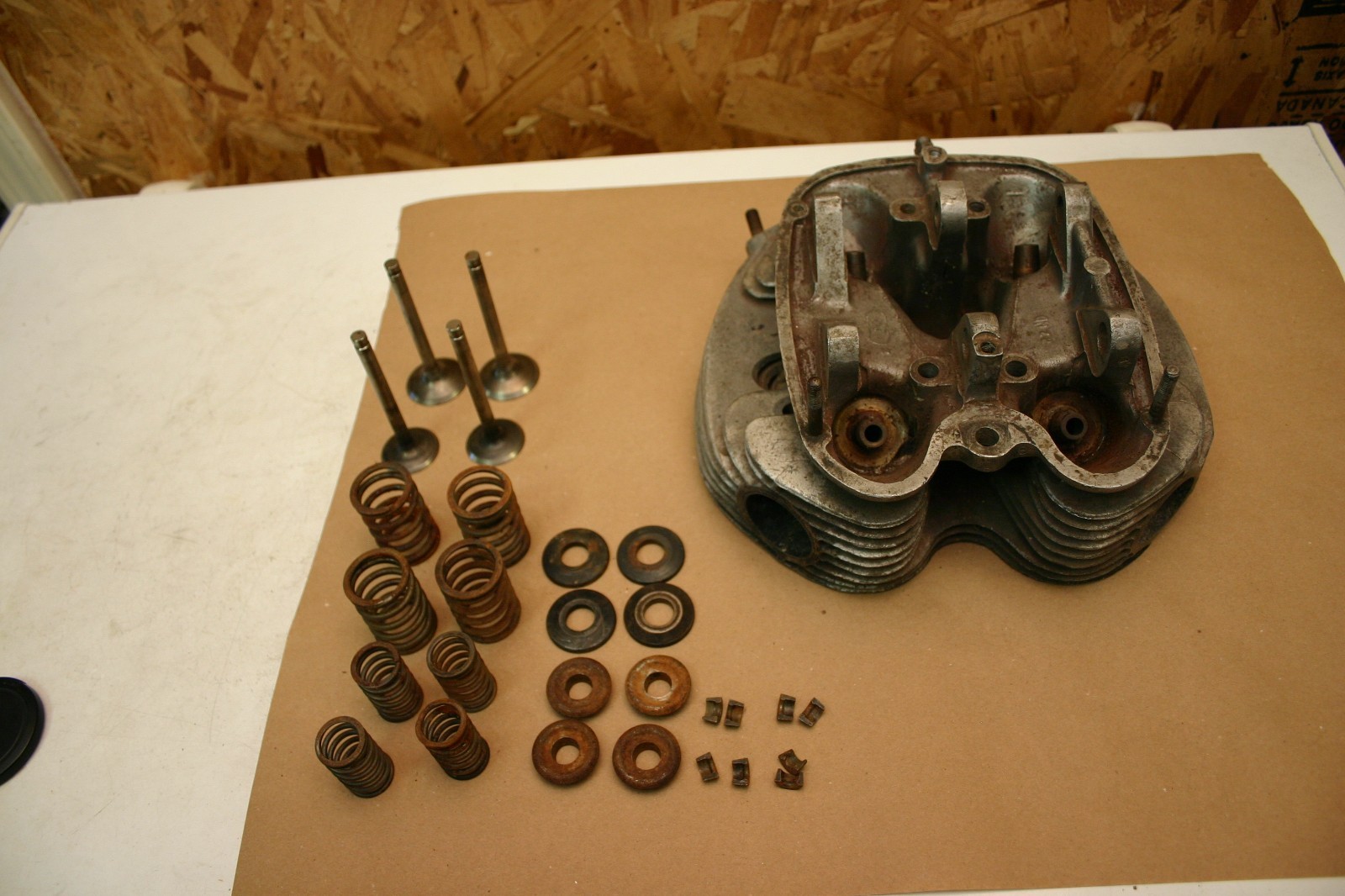 BSA A50 500 Dual Carburetor Cylinder Head BSA A50 500 Dual Carburetor Cylinder Head