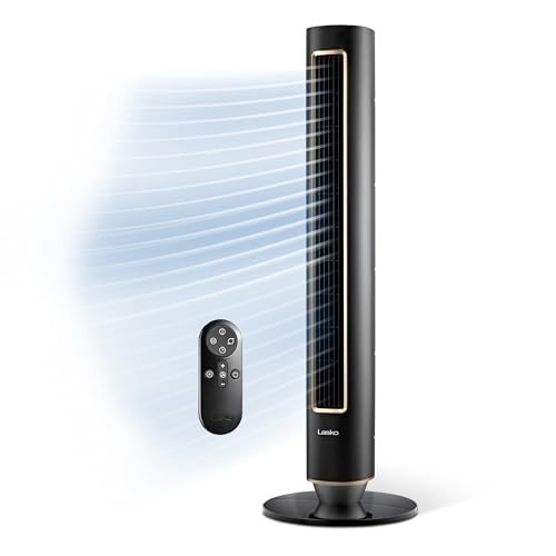 Quiet 24 dBA DC Tower Fan with Remote - 40\