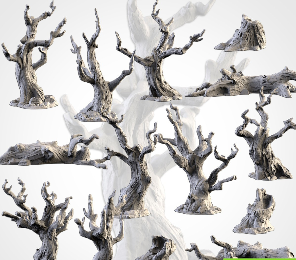 Dead Trees | Wargame Scatter Terrain | FDM printed