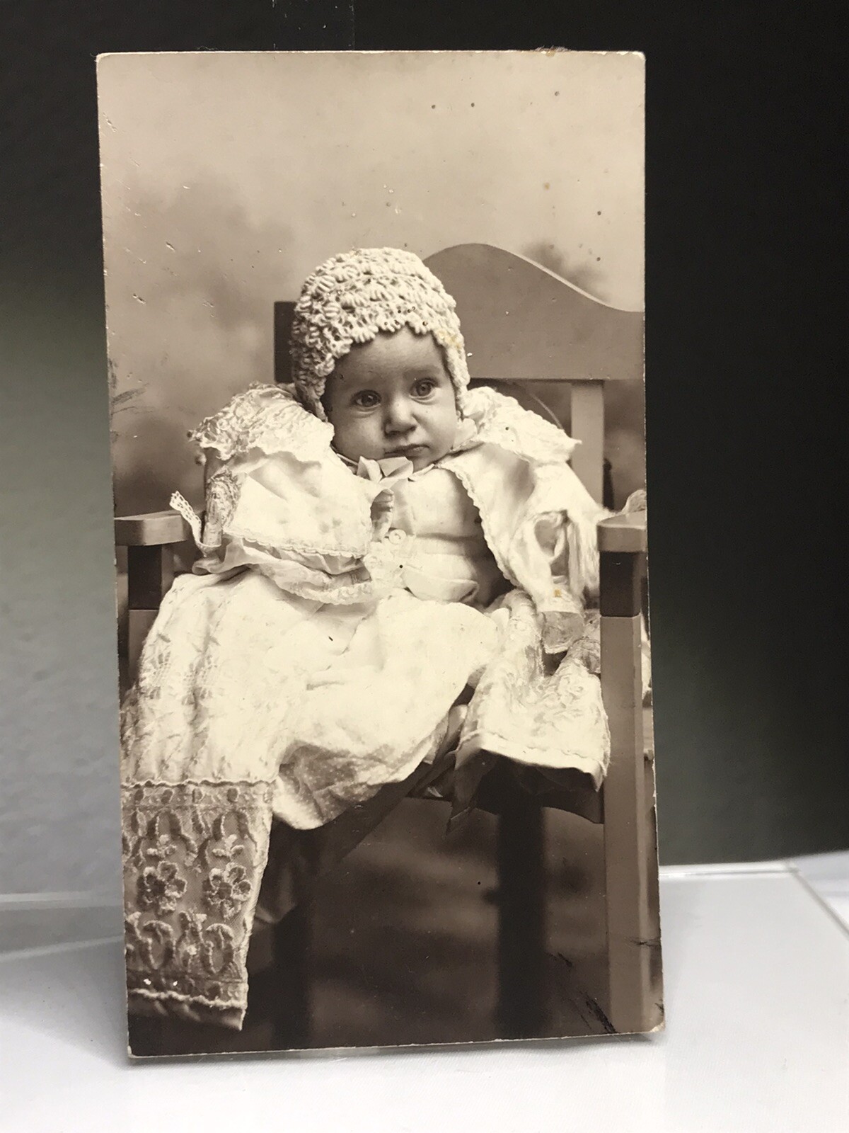 Antique 1910’s - 1920’s Infant Baby Christening Baptismal Photograph Antique 1910’s - 1920’s Infant Baby Christening Baptismal Photograph