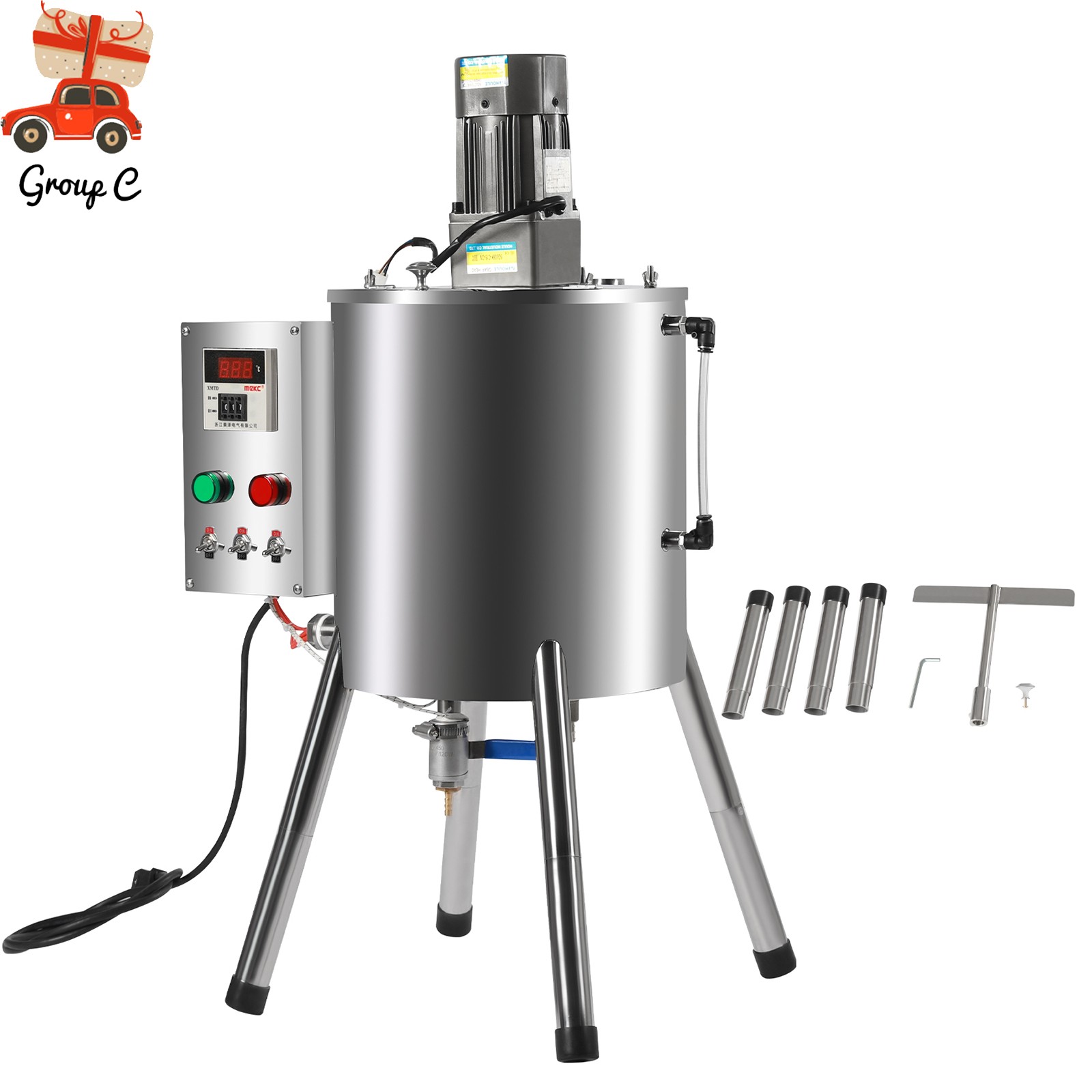 30L Heating Mixing Filling Machine Stirring Tank Liquid Paste Lipstick Filler