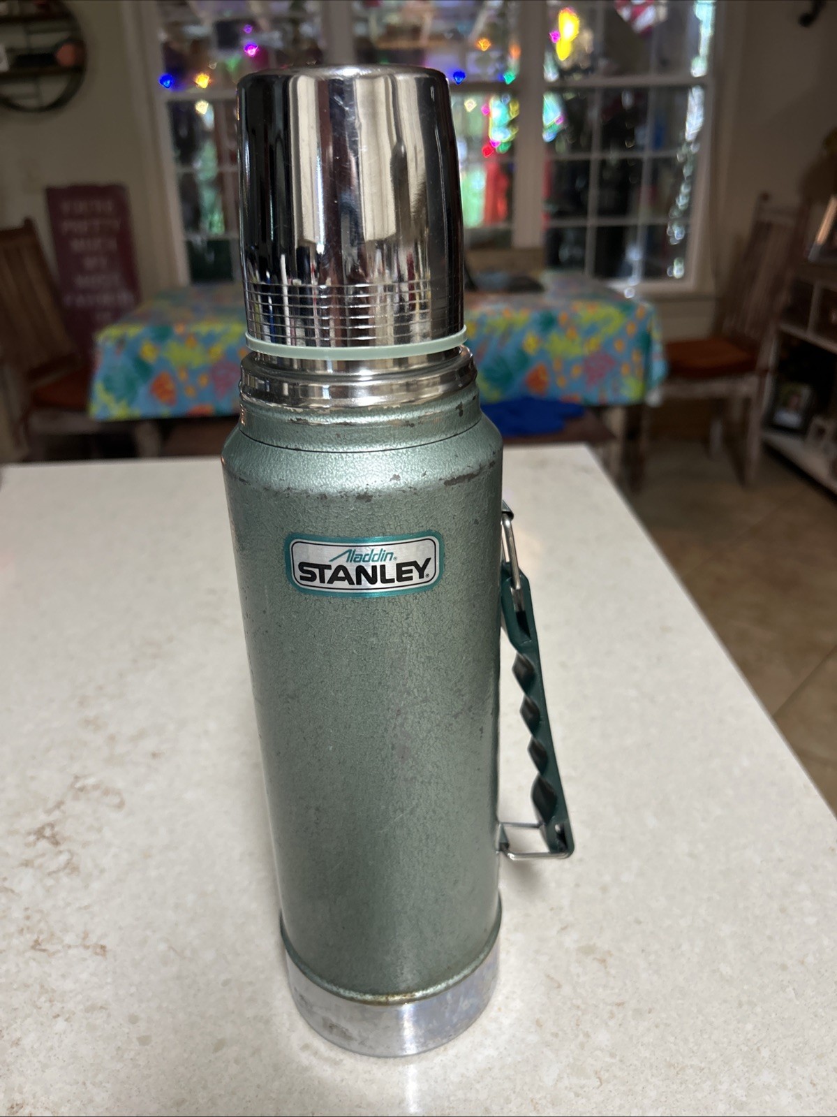 Vintage Stanley Aladdin Thermos A-944DH 1Qt/32oz 1986 Made in USA Camp Fish Hike