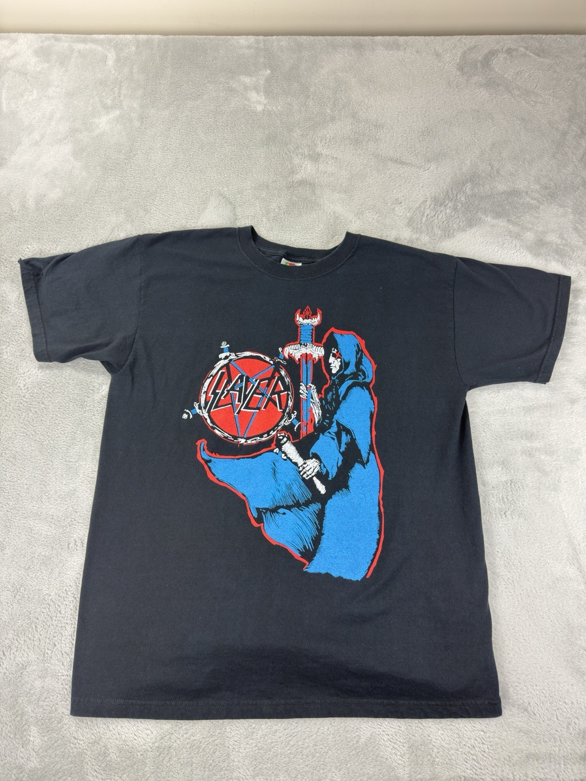 Vintage Slayer Men\'s Sz L Fruit Of The Loom Spill The Blood Single Stitch Shirt Vintage Slayer Men\'s Sz L Fruit Of The Loom Spill The Blood Single Stitch Shirt