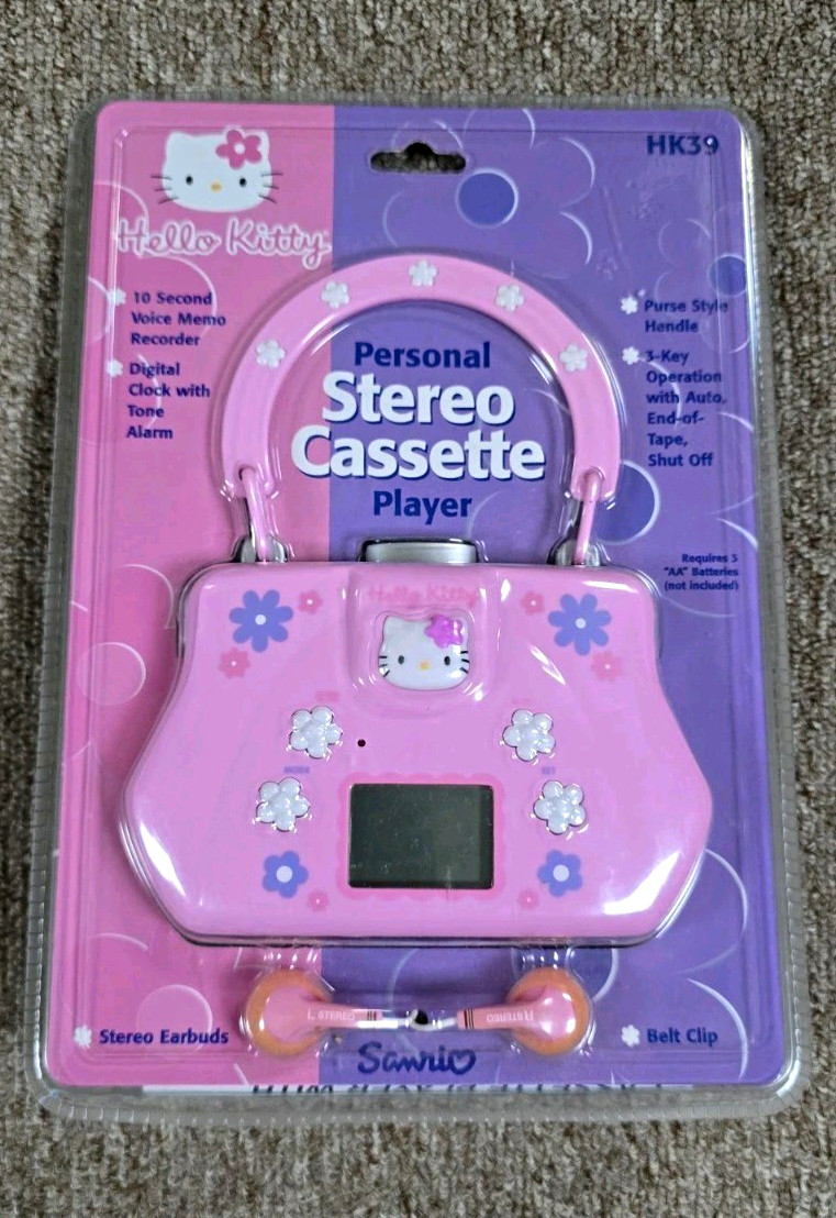 Vintage Hello Kitty 2002 HK39 Personal Stereo Cassette Tape Player Pink Vintage Hello Kitty 2002 HK39 Personal Stereo Cassette Tape Player Pink