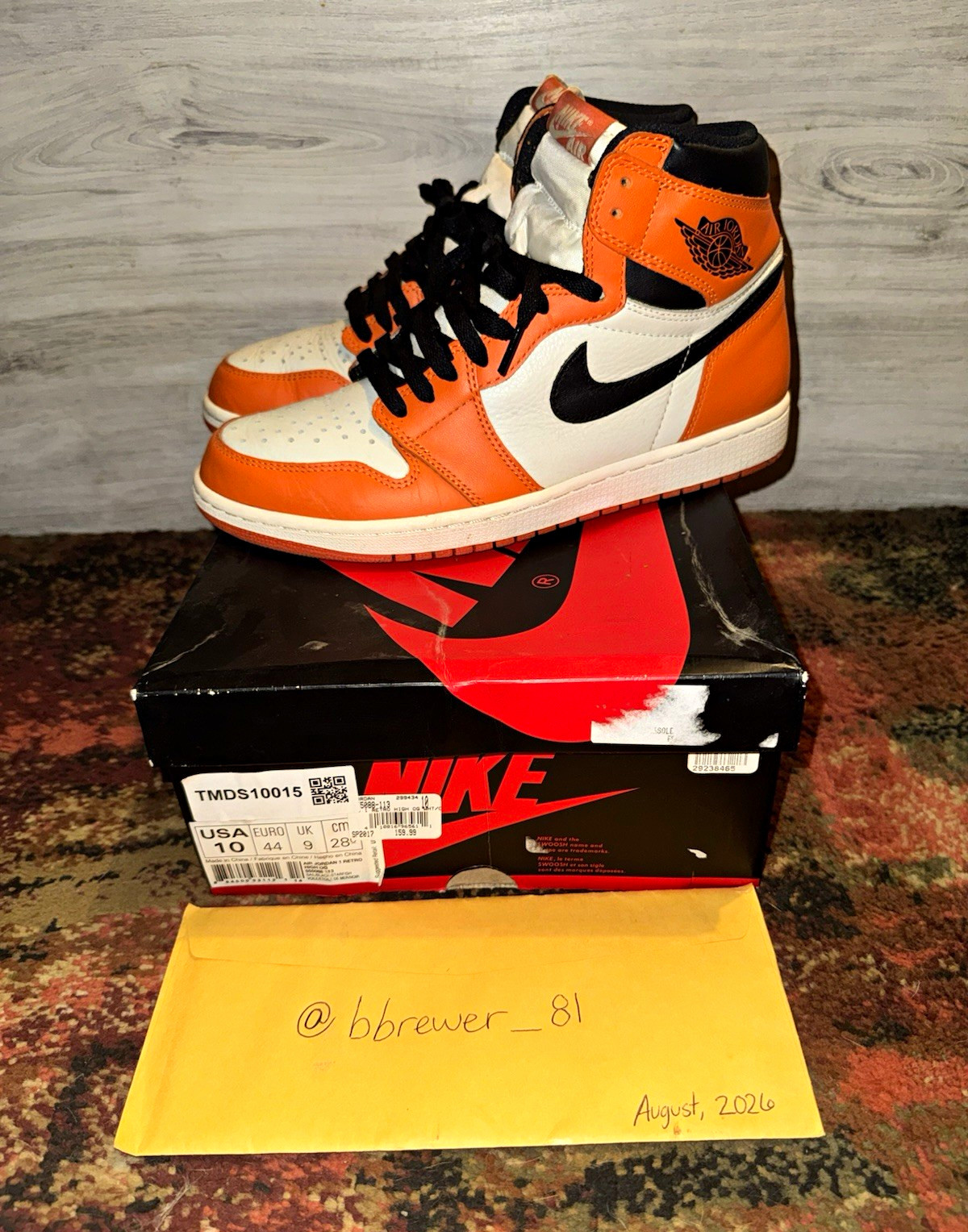 2016 Jordan 1 Retro High OG Shattered Backboard 2.0 - Size 10 - Great Condition