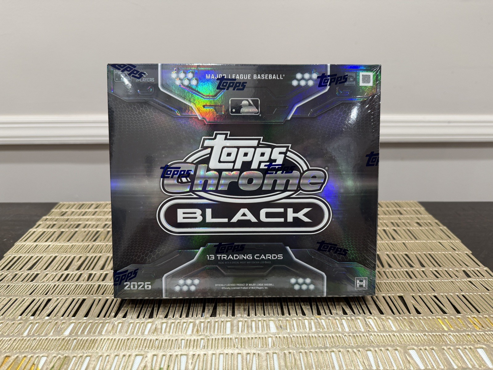 2026 Topps Chrome BLACK Baseball Hobby Box Factory Sealed In Hand Ships Now 2026 Topps Chrome BLACK Baseball Hobby Box Factory Sealed In Hand Ships Now