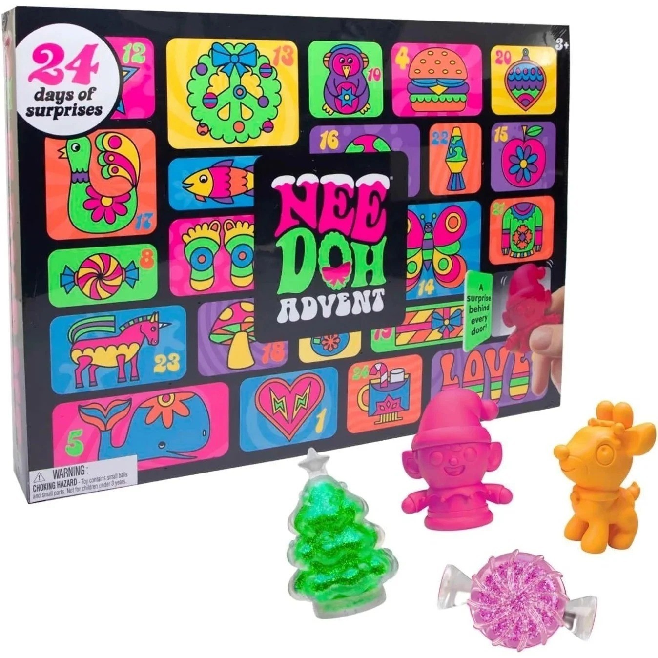 2026 Hot Nee-doh-Advent Calendar Gift For Christmas Halloween Surprises- US