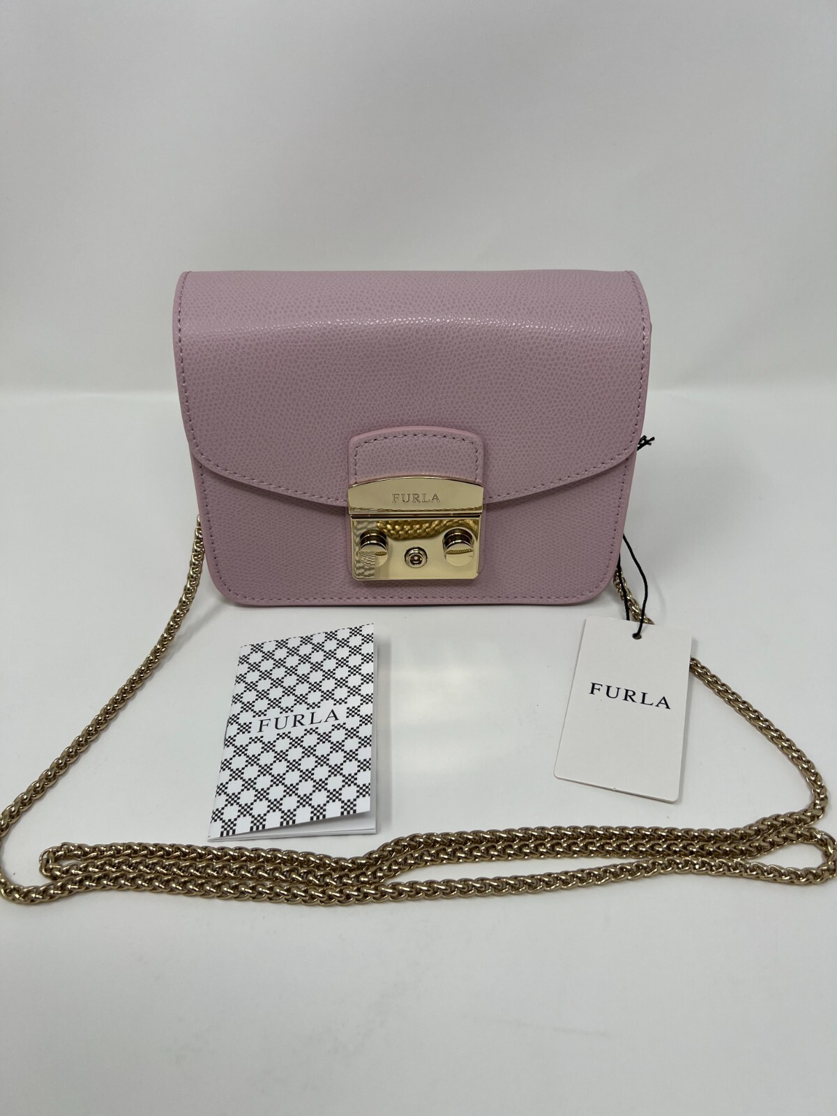 Furla Metropolis Mini Crossbody (Camelia) Cross Body Handbags Furla Metropolis Mini Crossbody (Camelia) Cross Body Handbags