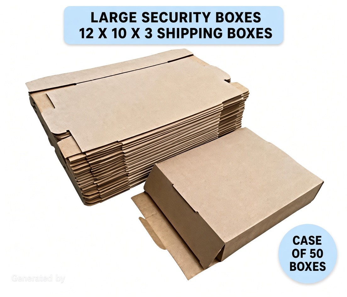 50 Pack 12x10x3 Corrugated Mailer Shipping Boxes Cardboard Literature Mailers 50 Pack 12x10x3 Corrugated Mailer Shipping Boxes Cardboard Literature Mailers