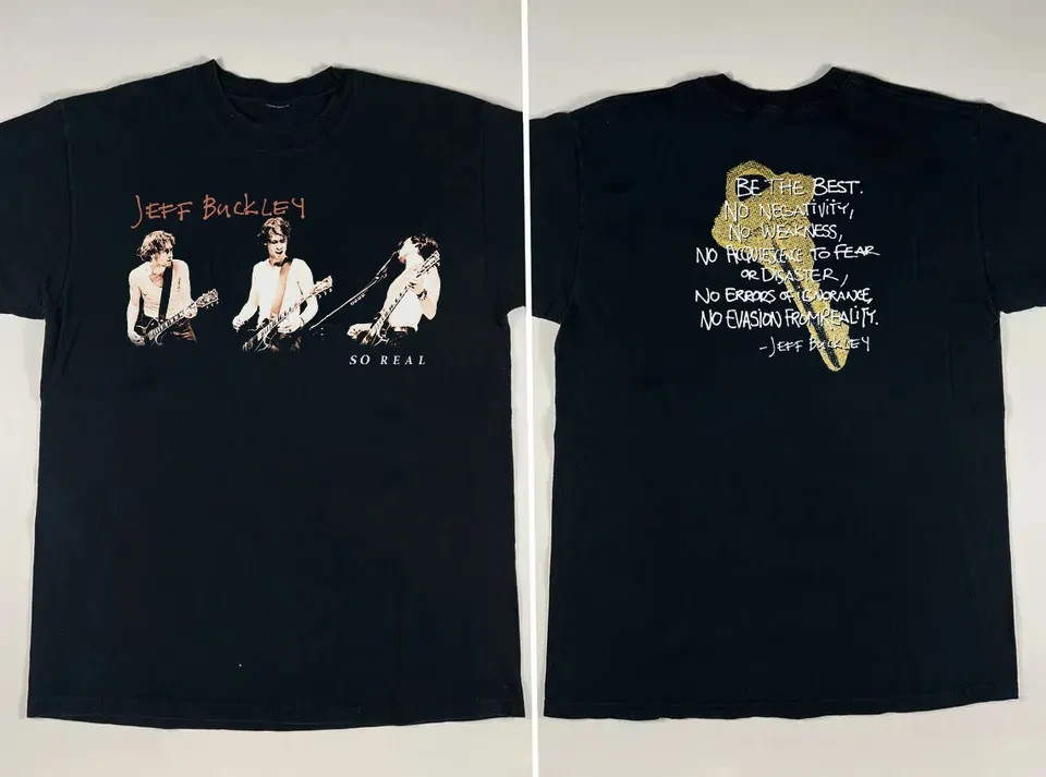 1994 Jeff Buckley So Real Unisex Black T-shirt