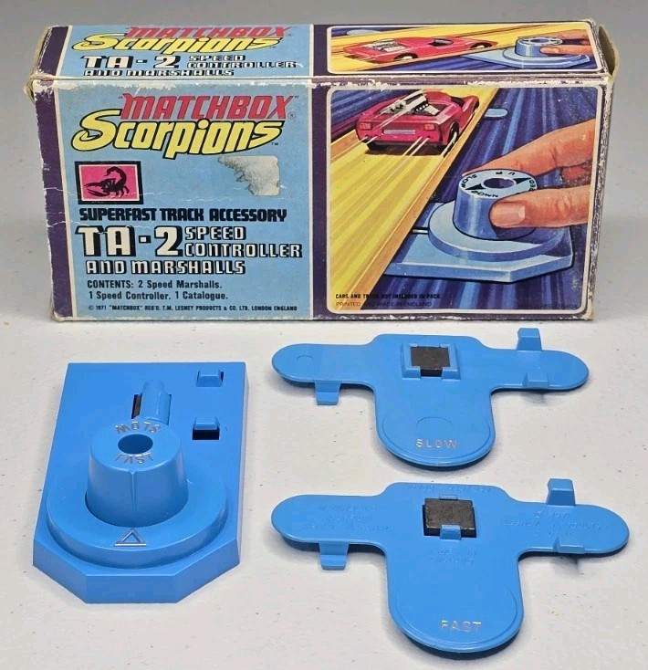 Matchbox Lesney Scorpions Superfast Track Set Accessory W/ Box Vintage Original 